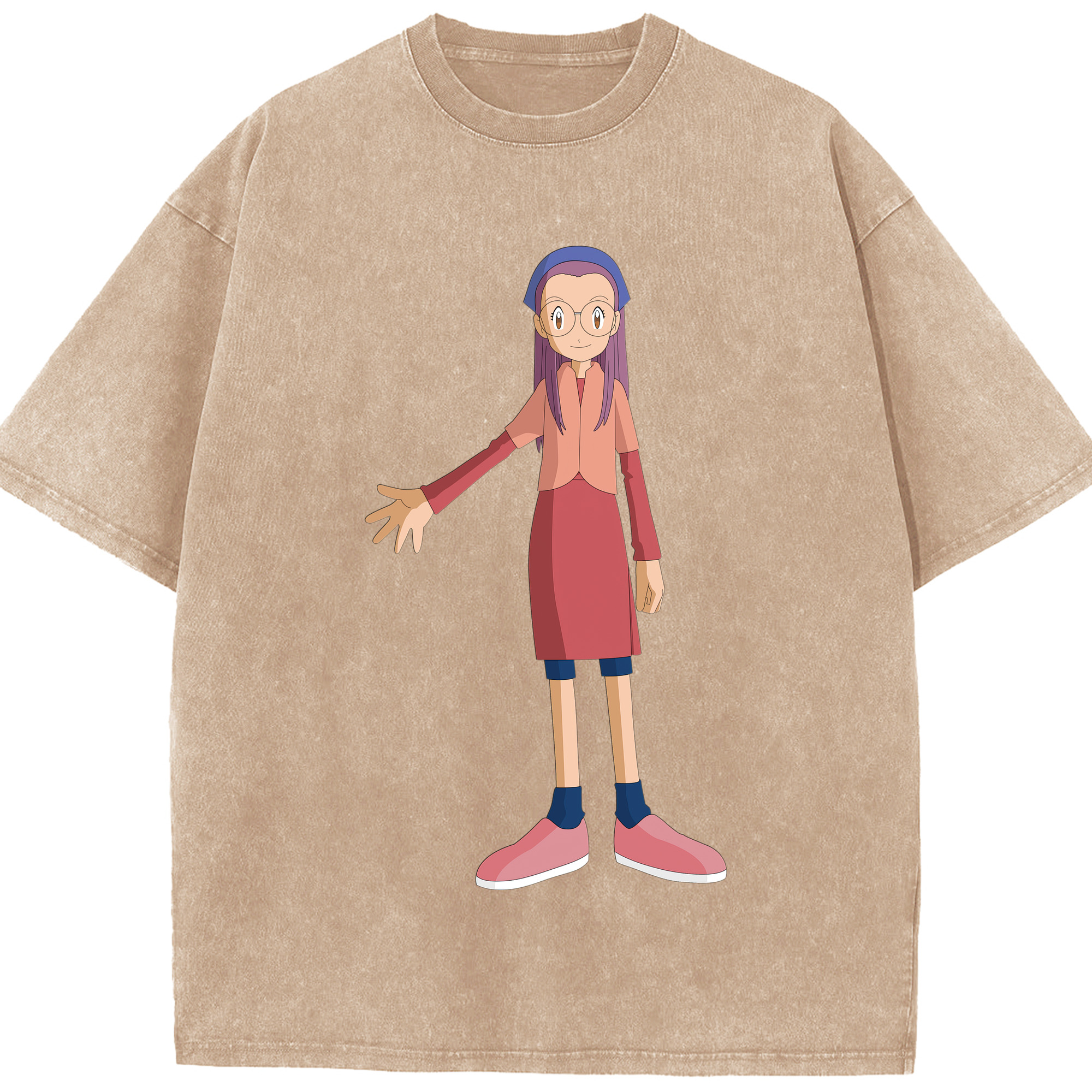 （画像用） Digimon デジタルモンスター/デジモン 綿100% ヴィンテージ風 半袖Tシャツ（フロントプリント）