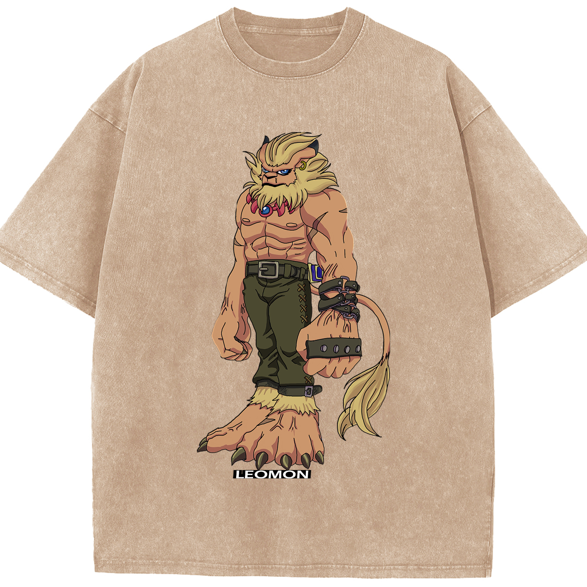 （画像用） Digimon デジタルモンスター/デジモン 綿100% ヴィンテージ風 半袖Tシャツ（フロントプリント）