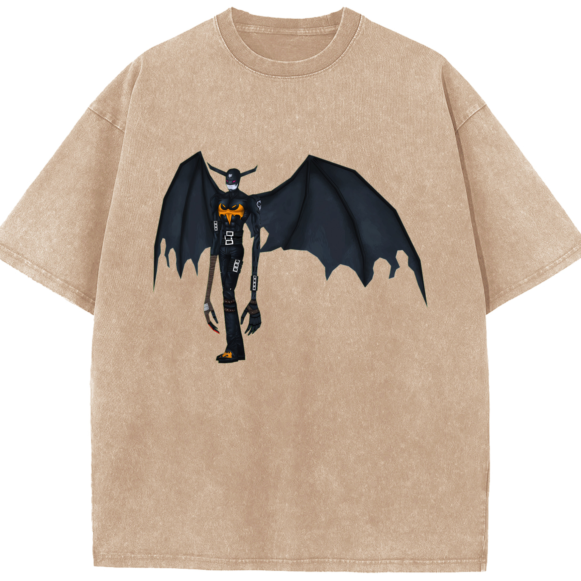 （画像用） Digimon デジタルモンスター/デジモン 綿100% ヴィンテージ風 半袖Tシャツ（フロントプリント）