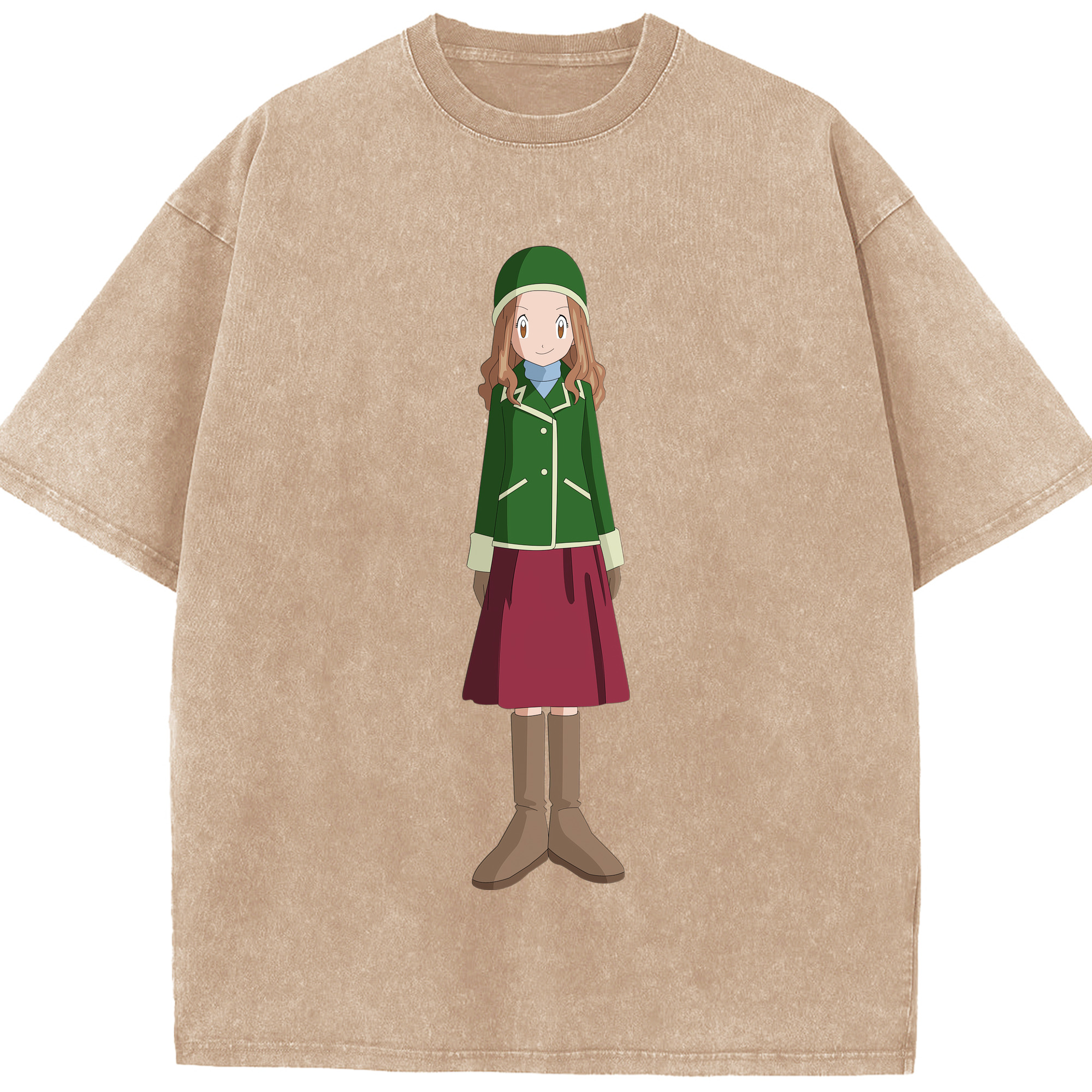 （画像用） Digimon デジタルモンスター/デジモン 綿100% ヴィンテージ風 半袖Tシャツ（フロントプリント）