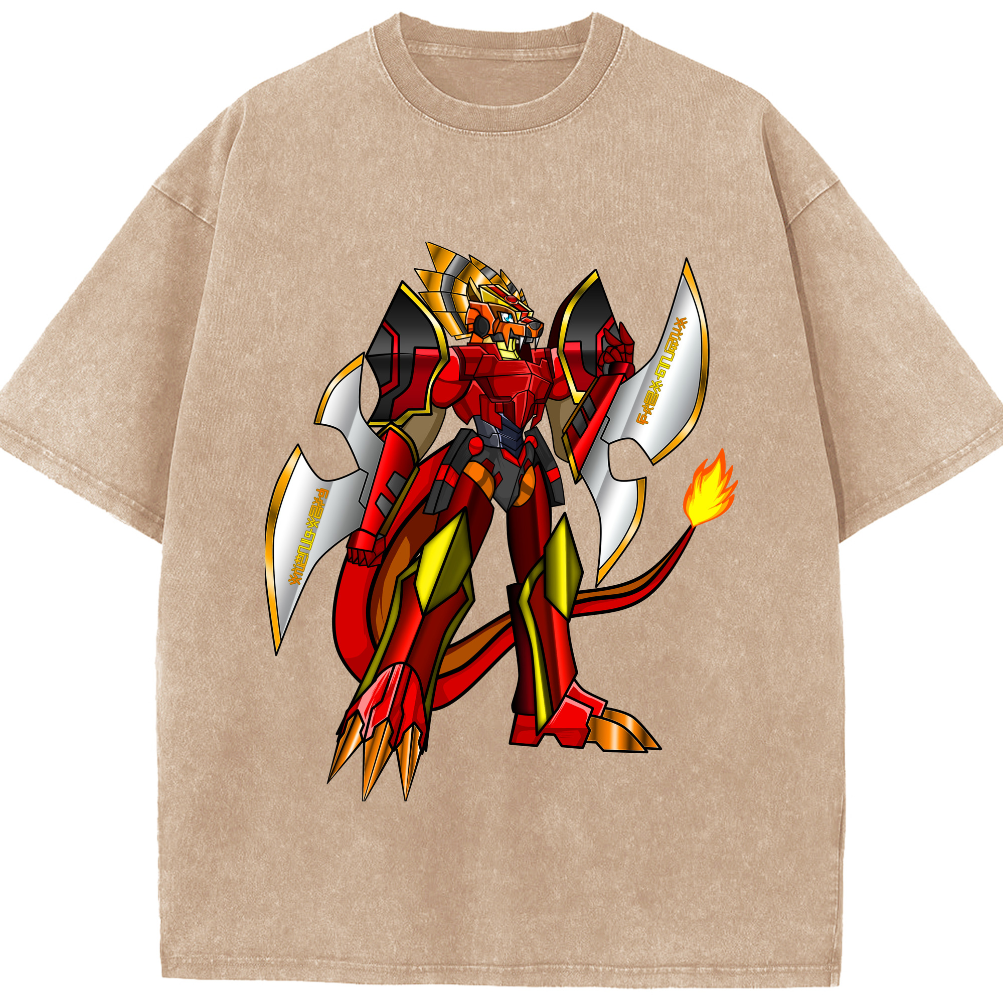 （画像用） Digimon デジタルモンスター/デジモン 綿100% ヴィンテージ風 半袖Tシャツ（フロントプリント）