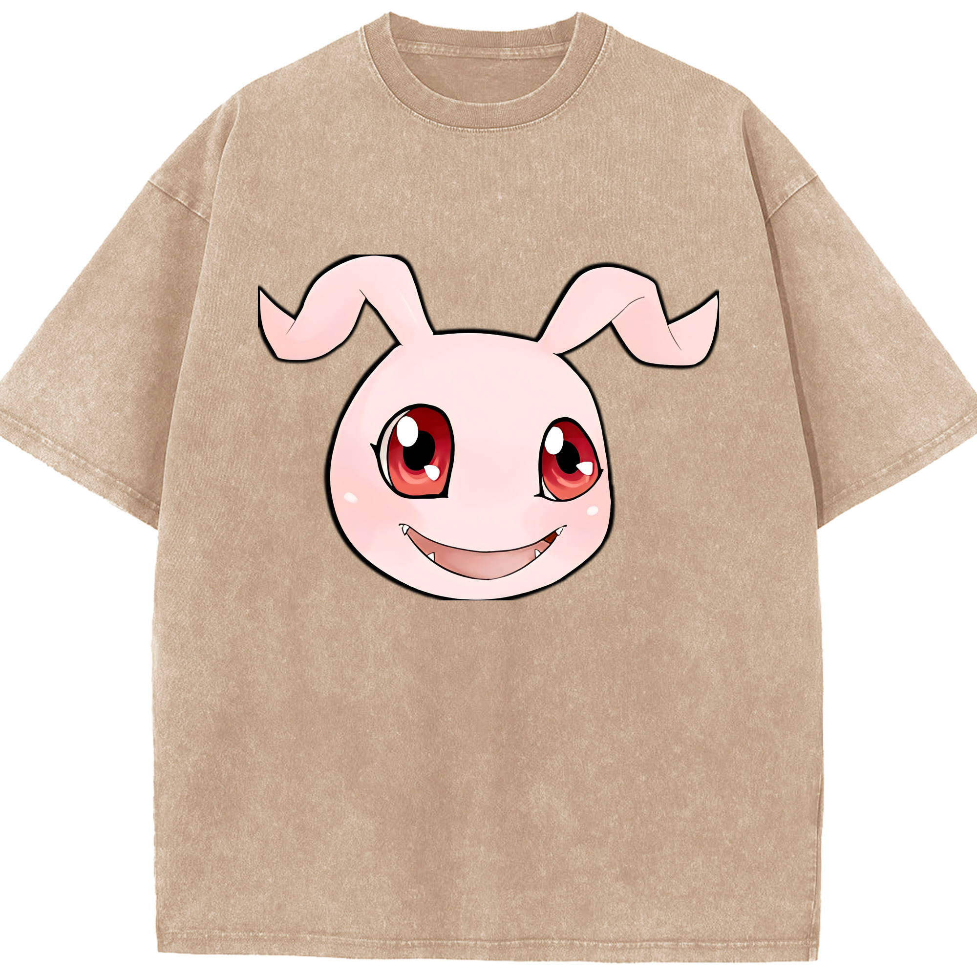 （画像用） Digimon デジタルモンスター/デジモン 綿100% ヴィンテージ風 半袖Tシャツ（フロントプリント）