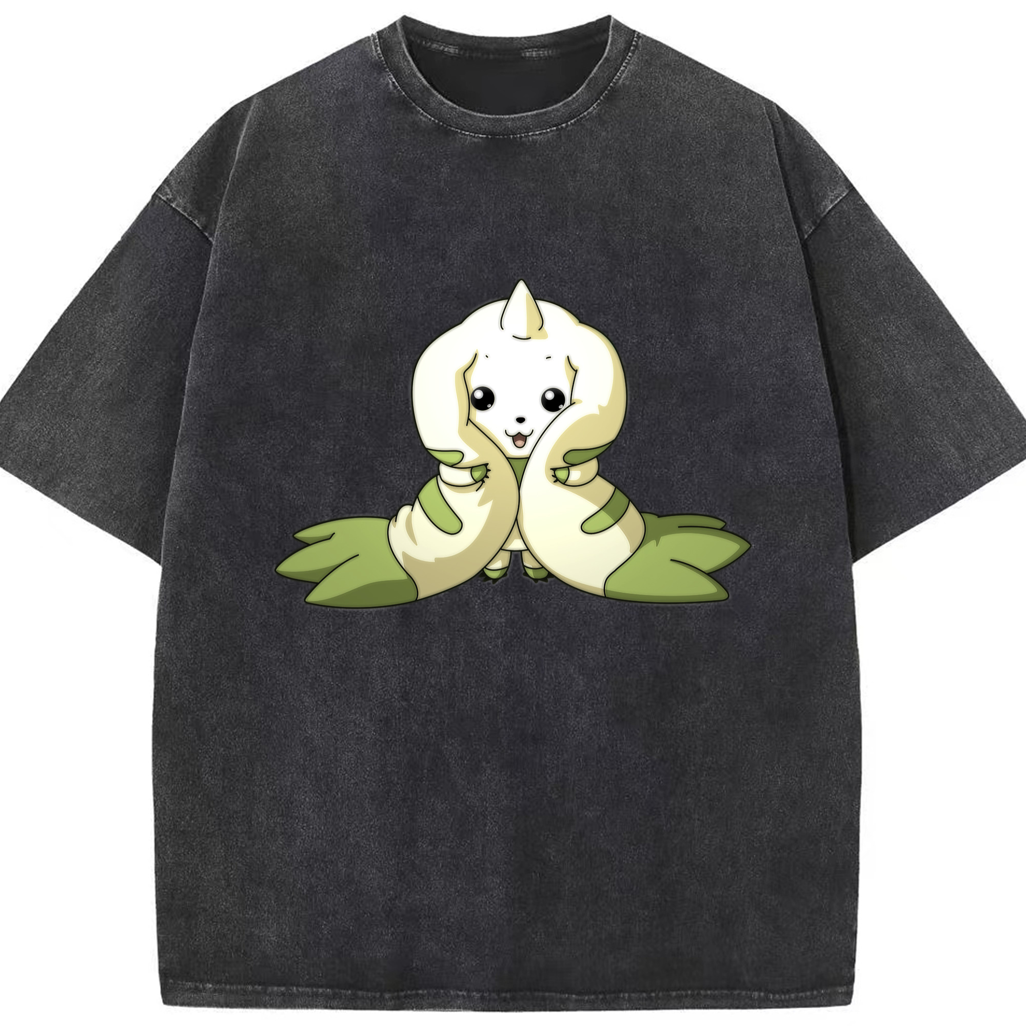 （画像用） Digimon デジタルモンスター/デジモン 綿100% ヴィンテージ風 半袖Tシャツ（フロントプリント）