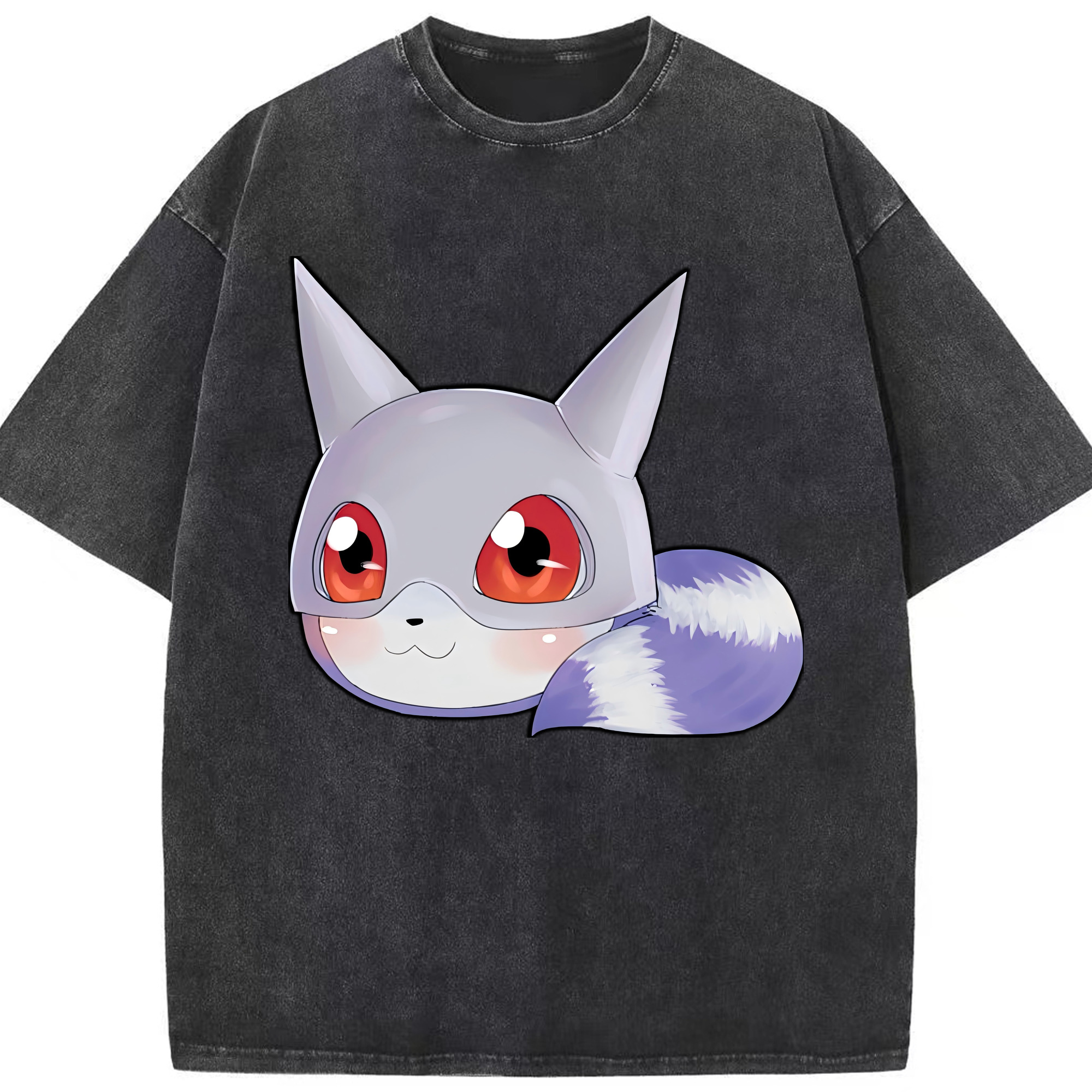 （画像用） Digimon デジタルモンスター/デジモン 綿100% ヴィンテージ風 半袖Tシャツ（フロントプリント）
