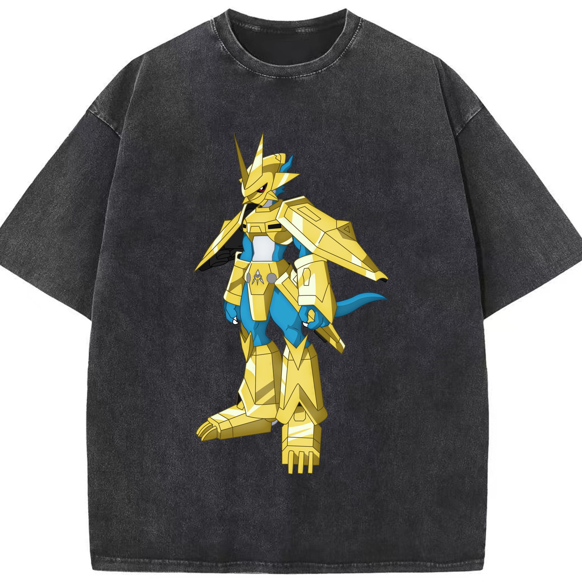 （画像用） Digimon デジタルモンスター/デジモン 綿100% ヴィンテージ風 半袖Tシャツ（フロントプリント）