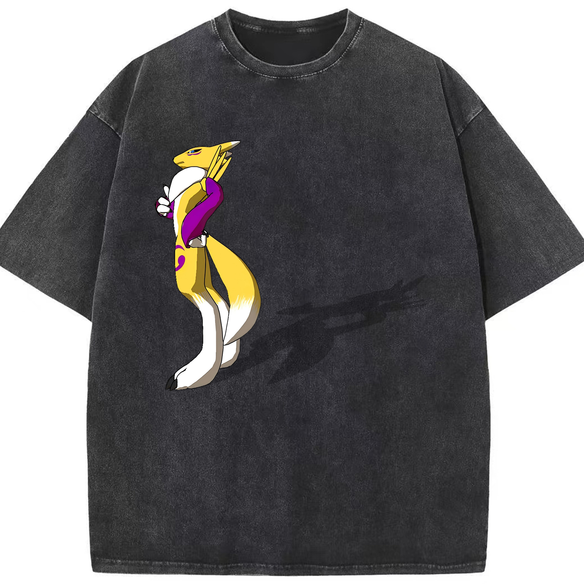 （画像用） Digimon デジタルモンスター/デジモン 綿100% ヴィンテージ風 半袖Tシャツ（フロントプリント）