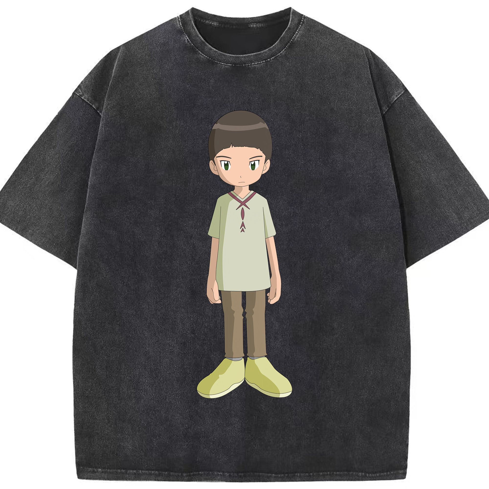 （画像用） Digimon デジタルモンスター/デジモン 綿100% ヴィンテージ風 半袖Tシャツ（フロントプリント）