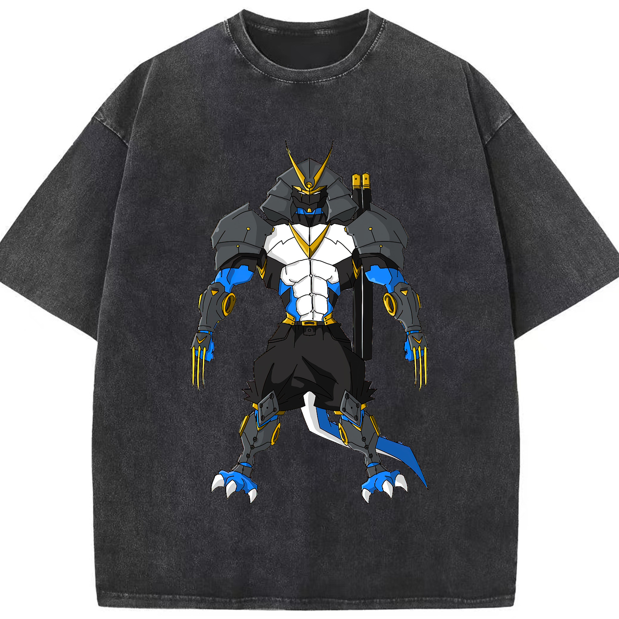 （画像用） Digimon デジタルモンスター/デジモン 綿100% ヴィンテージ風 半袖Tシャツ（フロントプリント）