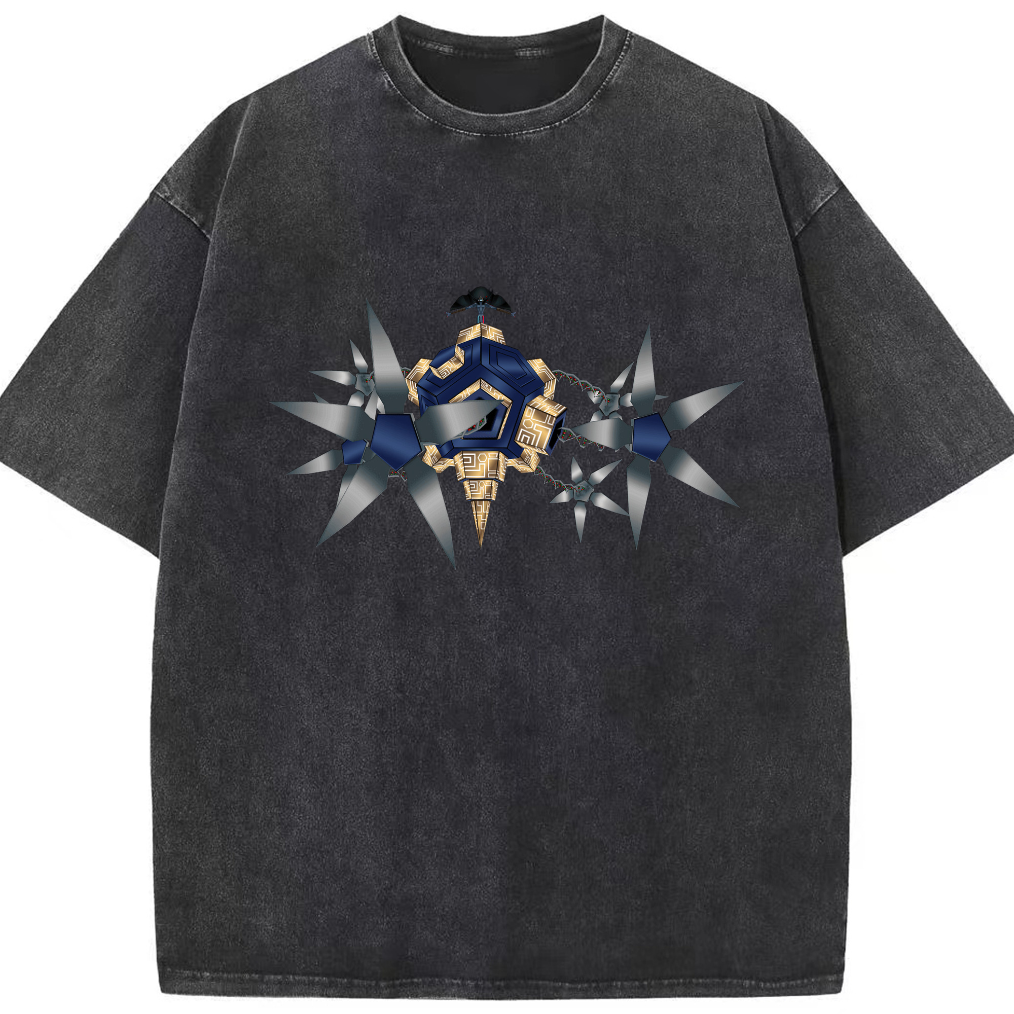 （画像用） Digimon デジタルモンスター/デジモン 綿100% ヴィンテージ風 半袖Tシャツ（フロントプリント）
