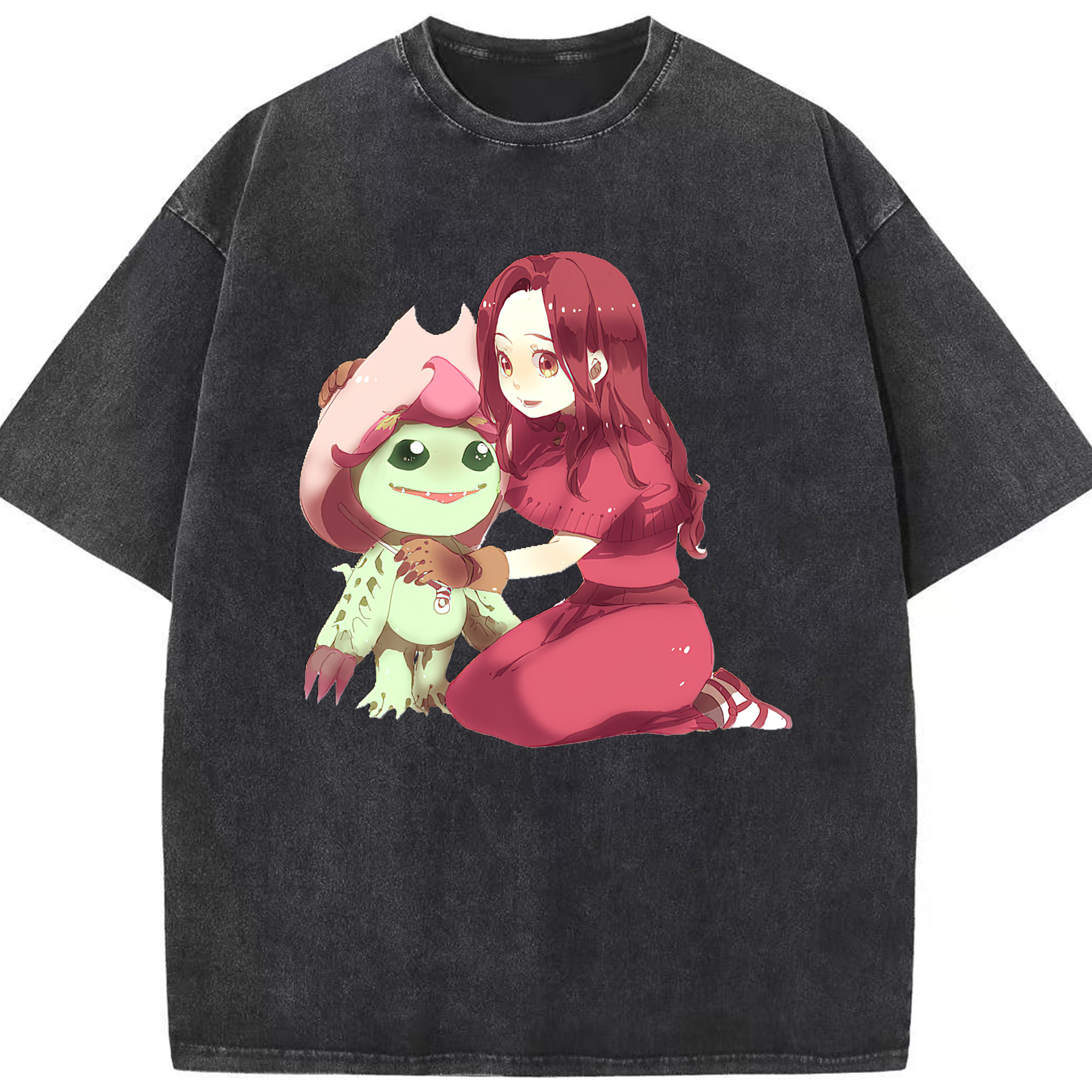 （画像用） Digimon デジタルモンスター/デジモン 綿100% ヴィンテージ風 半袖Tシャツ（フロントプリント）