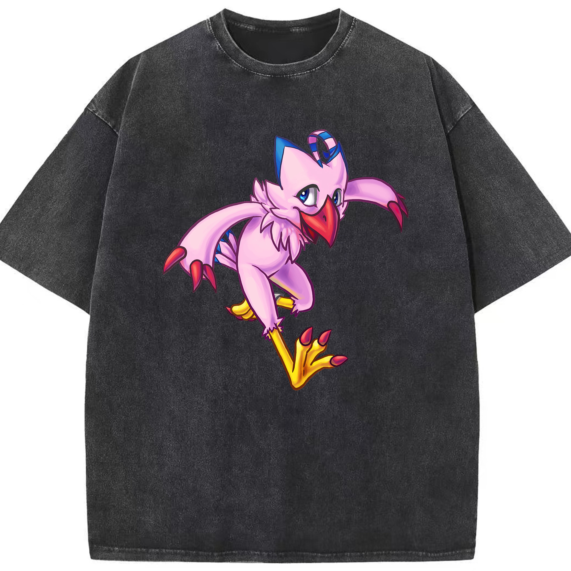 （画像用） Digimon デジタルモンスター/デジモン 綿100% ヴィンテージ風 半袖Tシャツ（フロントプリント）