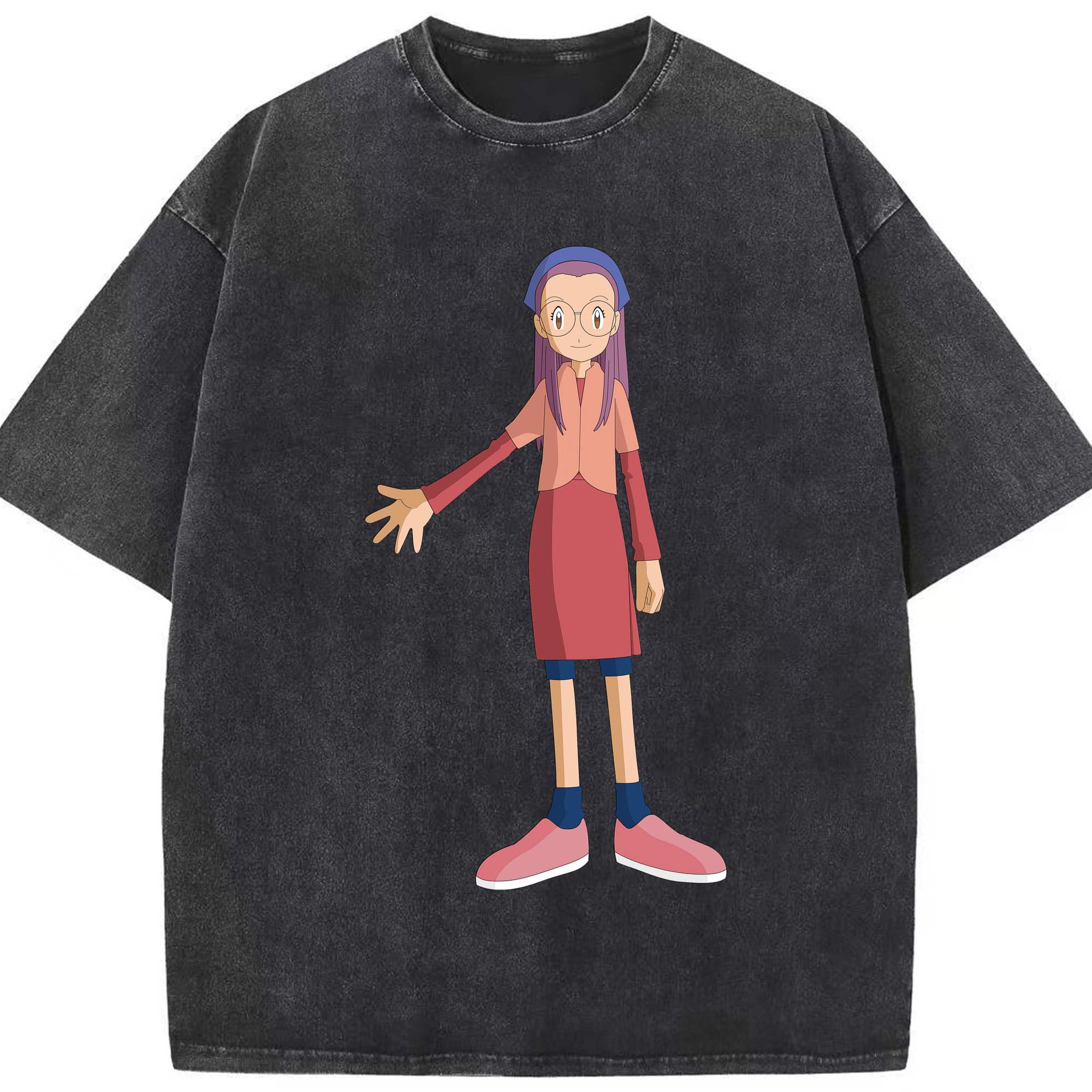 （画像用） Digimon デジタルモンスター/デジモン 綿100% ヴィンテージ風 半袖Tシャツ（フロントプリント）