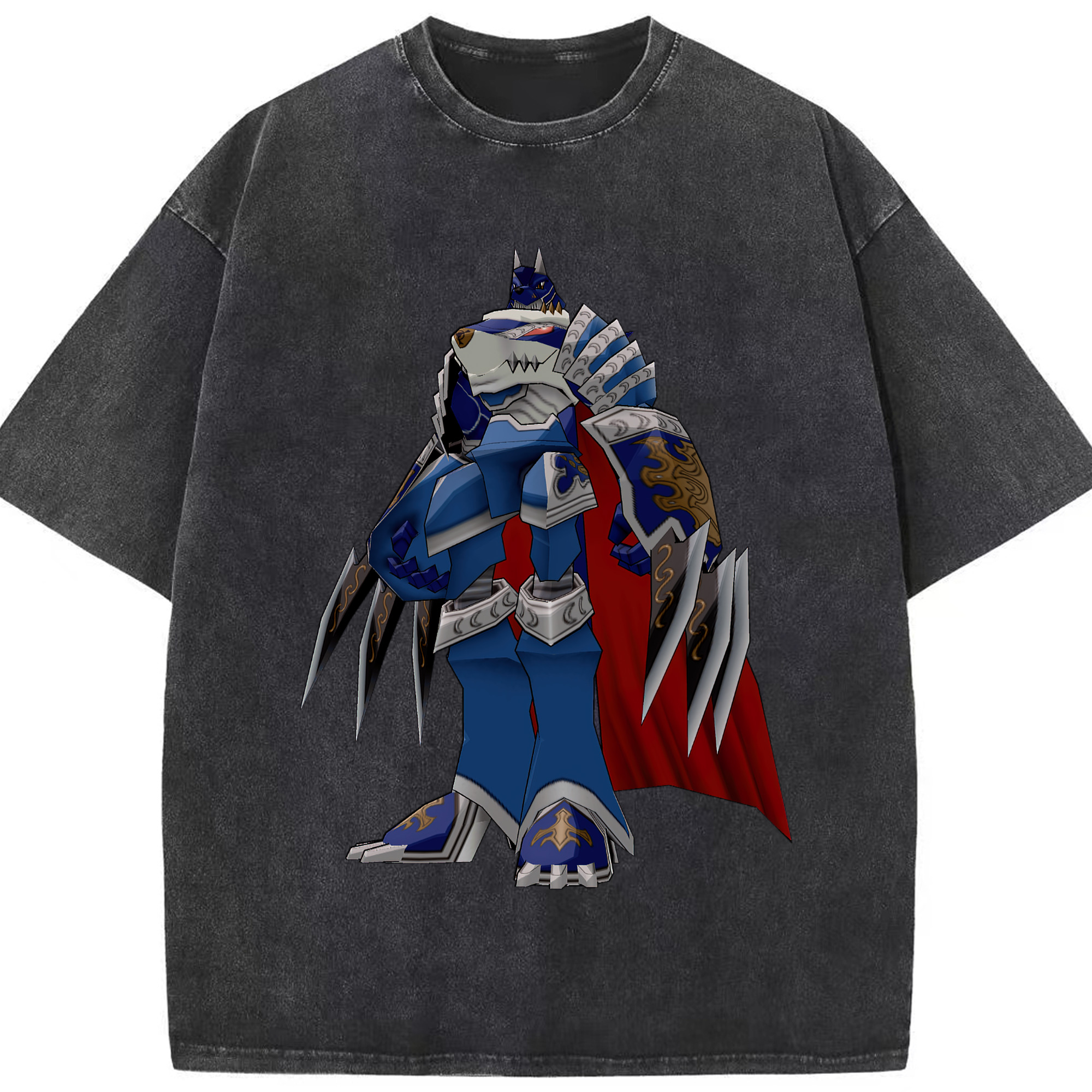 （画像用） Digimon デジタルモンスター/デジモン 綿100% ヴィンテージ風 半袖Tシャツ（フロントプリント）