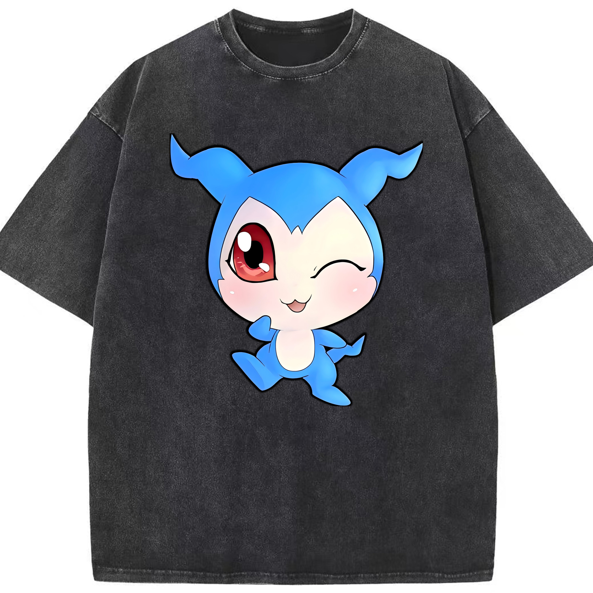 （画像用） Digimon デジタルモンスター/デジモン 綿100% ヴィンテージ風 半袖Tシャツ（フロントプリント）