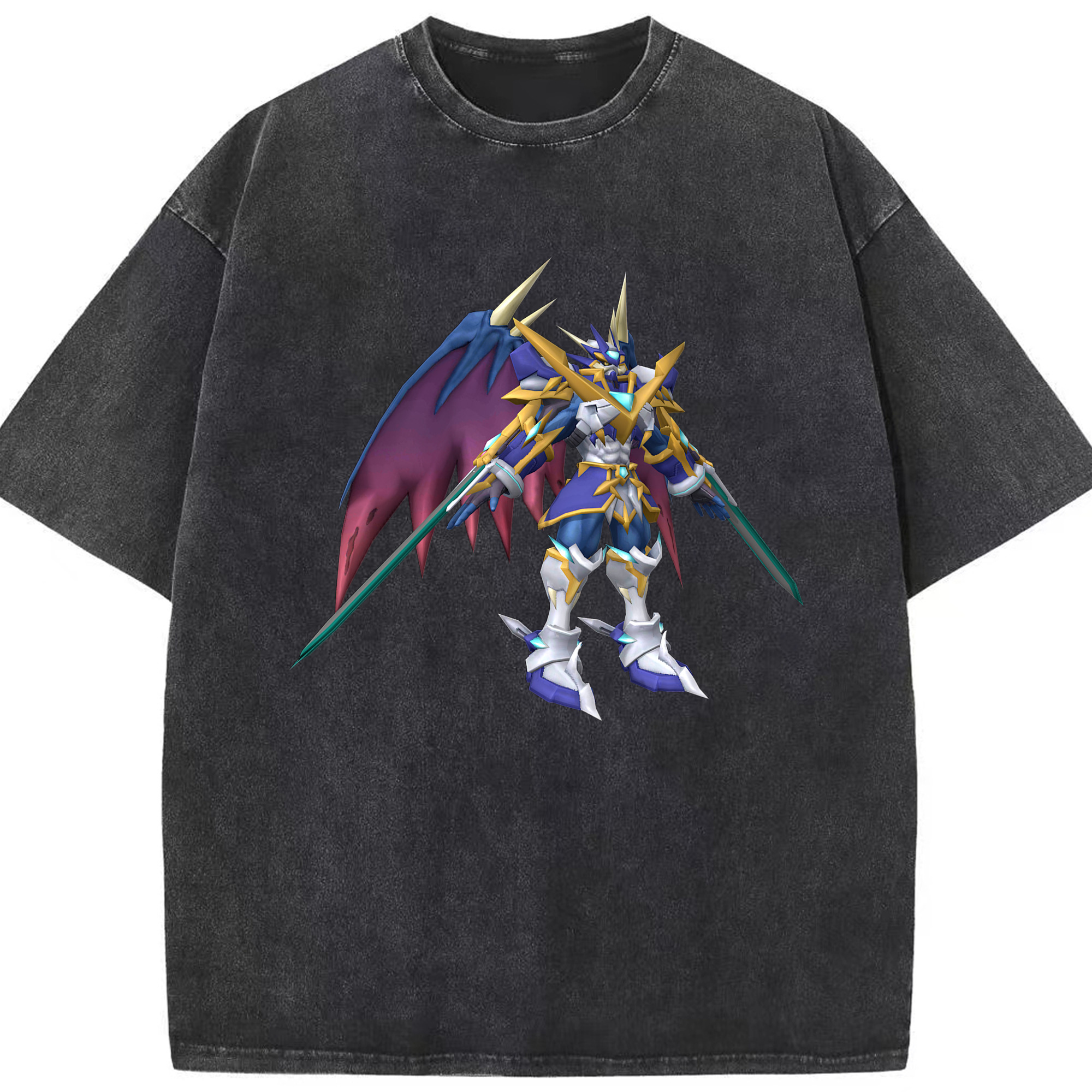 （画像用） Digimon デジタルモンスター/デジモン 綿100% ヴィンテージ風 半袖Tシャツ（フロントプリント）