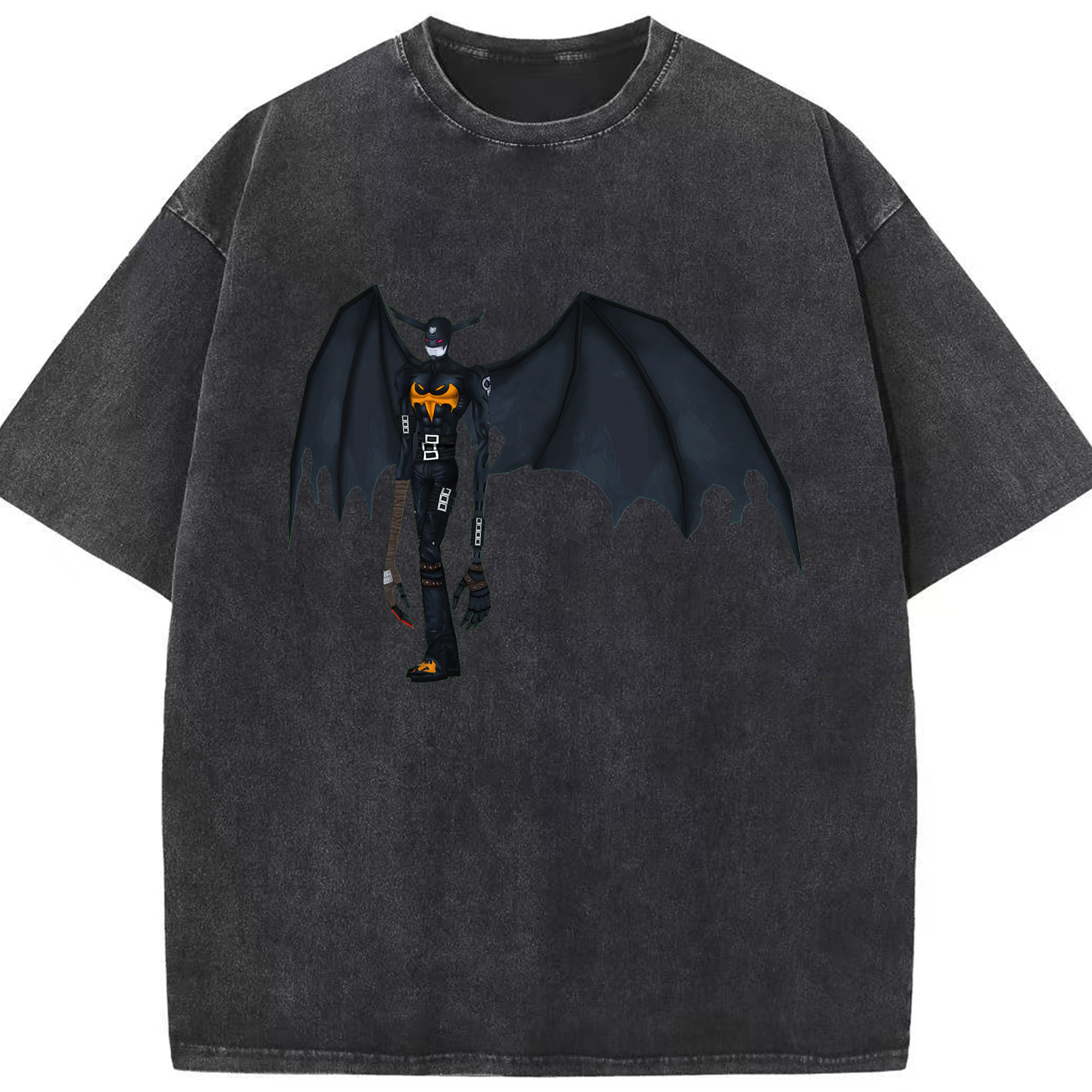 （画像用） Digimon デジタルモンスター/デジモン 綿100% ヴィンテージ風 半袖Tシャツ（フロントプリント）