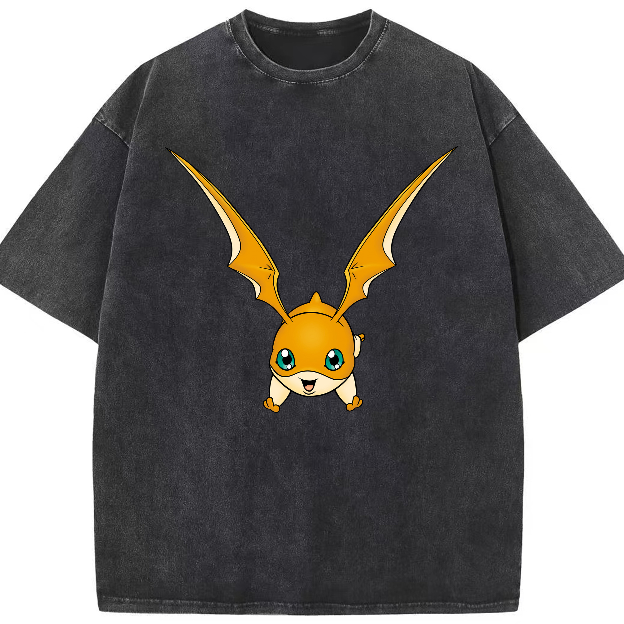 （画像用） Digimon デジタルモンスター/デジモン 綿100% ヴィンテージ風 半袖Tシャツ（フロントプリント）
