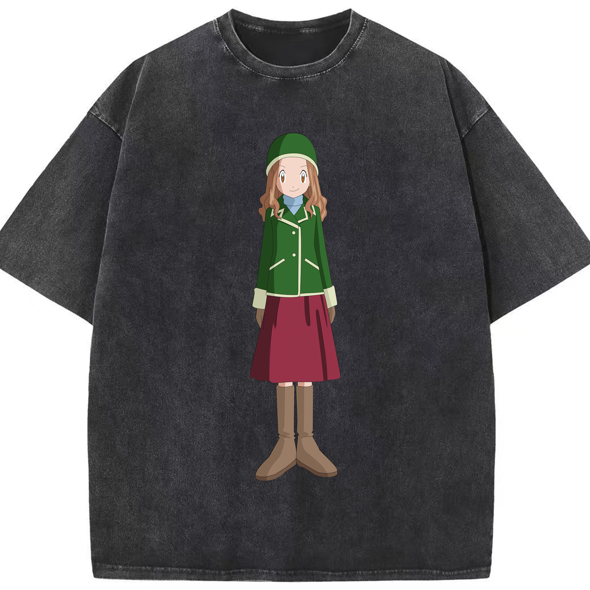 （画像用） Digimon デジタルモンスター/デジモン 綿100% ヴィンテージ風 半袖Tシャツ（フロントプリント）