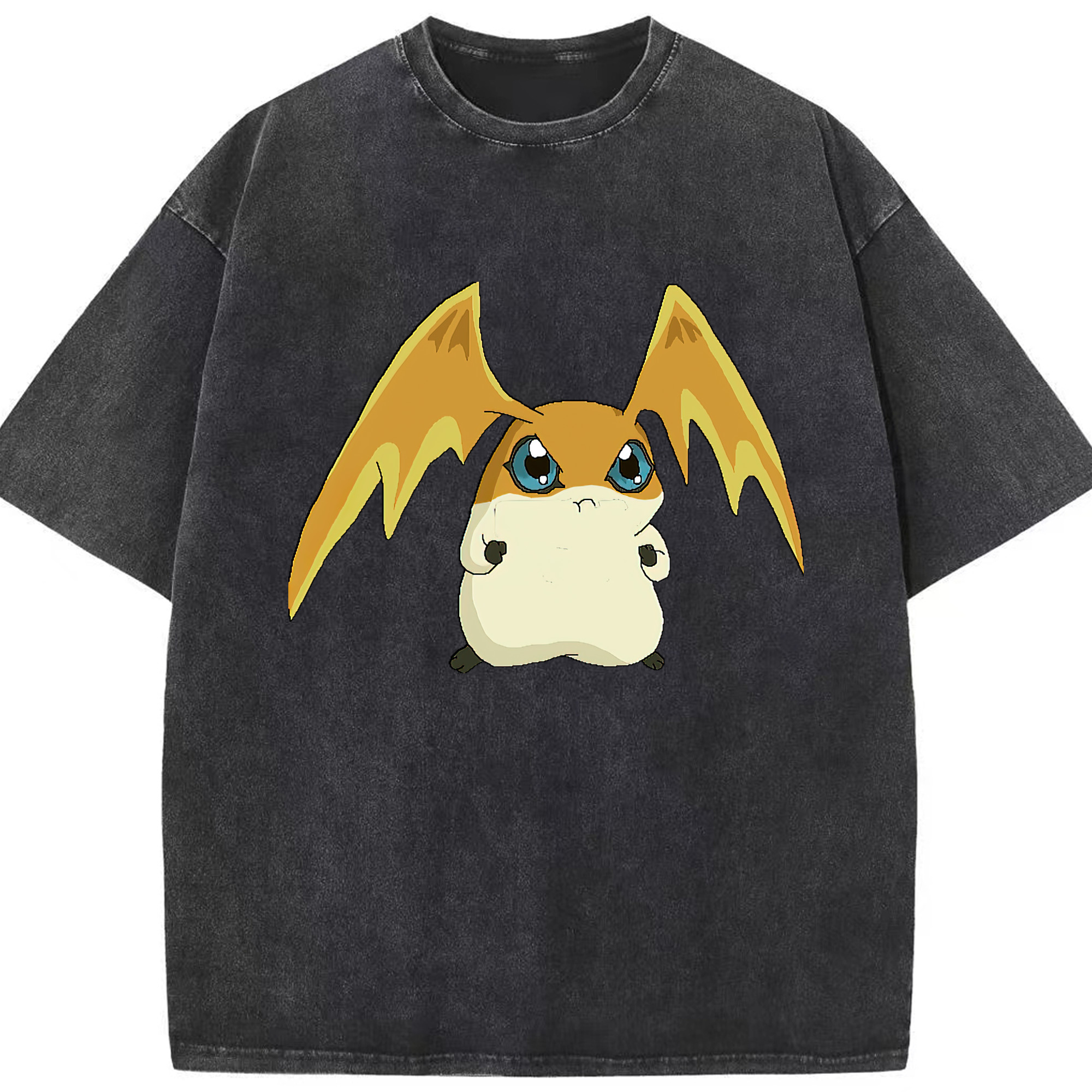 （画像用） Digimon デジタルモンスター/デジモン 綿100% ヴィンテージ風 半袖Tシャツ（フロントプリント）