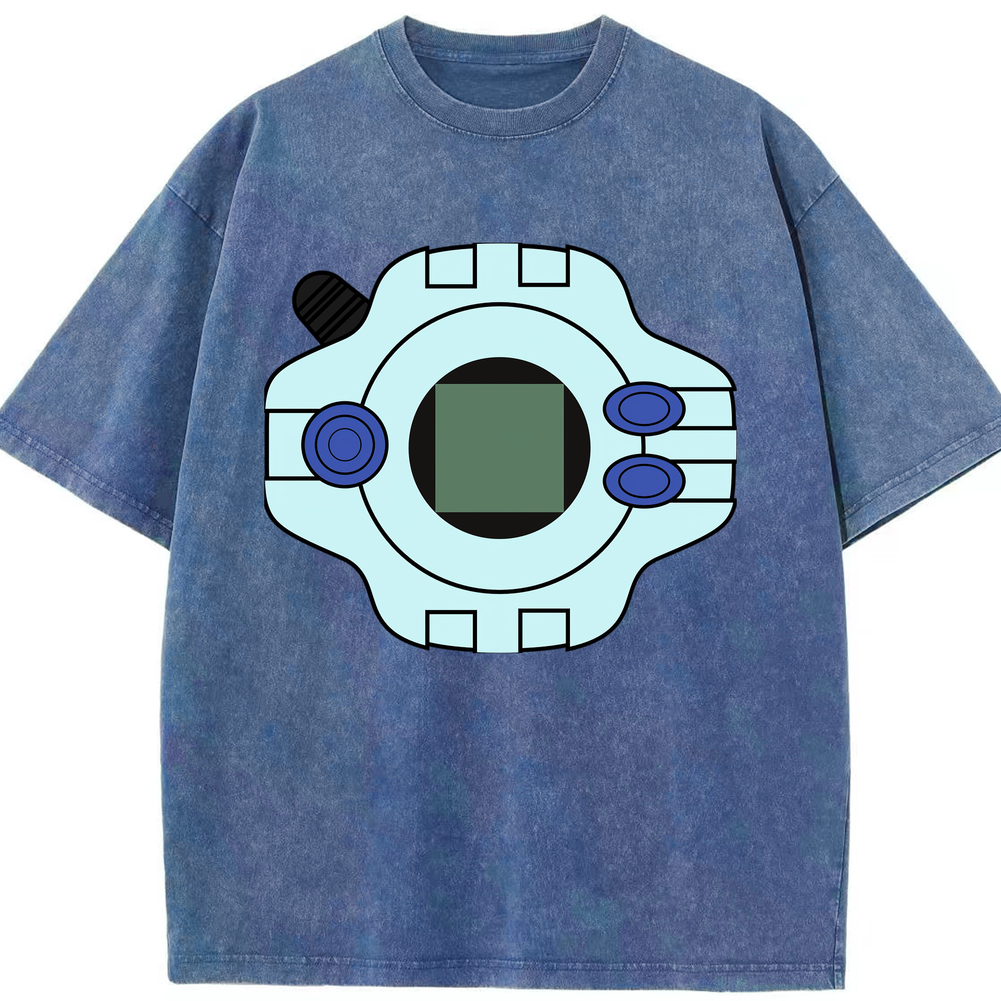 （画像用） Digimon デジタルモンスター/デジモン 綿100% ヴィンテージ風 半袖Tシャツ（フロントプリント）