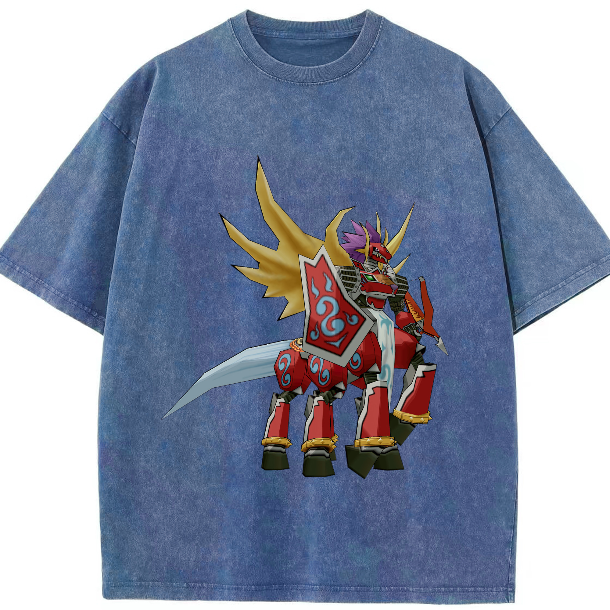 （画像用） Digimon デジタルモンスター/デジモン 綿100% ヴィンテージ風 半袖Tシャツ（フロントプリント）