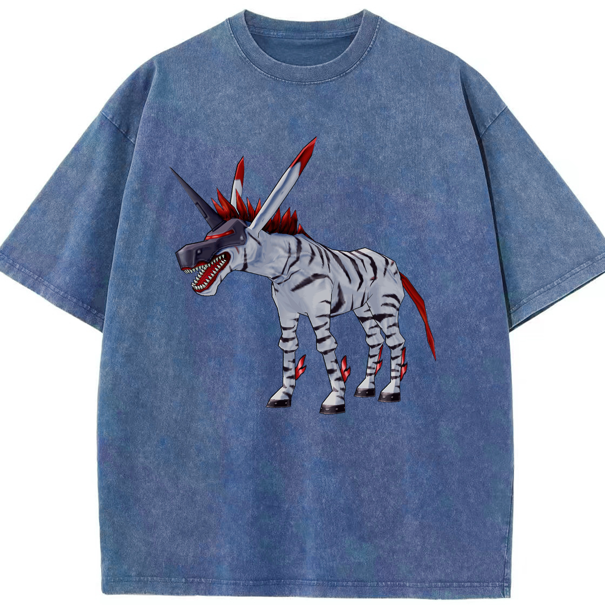 （画像用） Digimon デジタルモンスター/デジモン 綿100% ヴィンテージ風 半袖Tシャツ（フロントプリント）