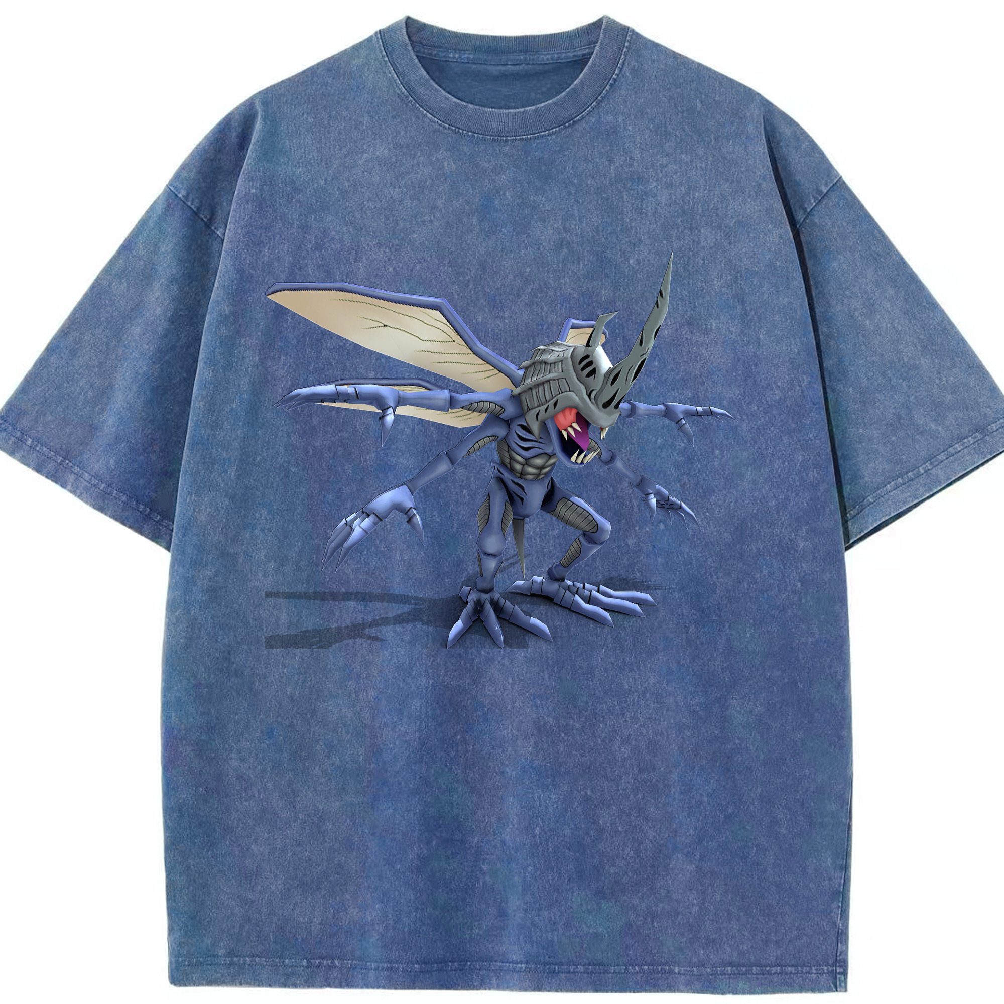 （画像用） Digimon デジタルモンスター/デジモン 綿100% ヴィンテージ風 半袖Tシャツ（フロントプリント）