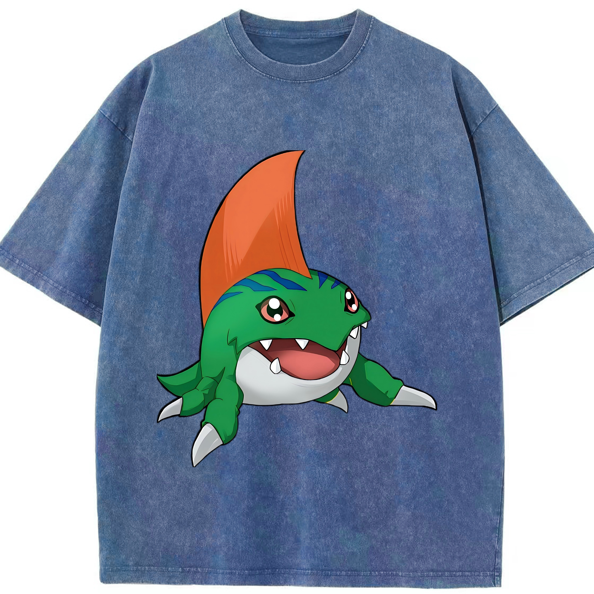 （画像用） Digimon デジタルモンスター/デジモン 綿100% ヴィンテージ風 半袖Tシャツ（フロントプリント）