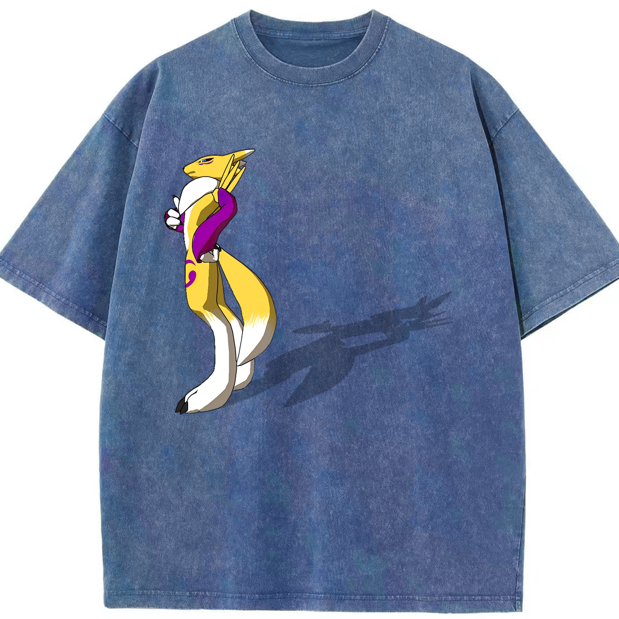 （画像用） Digimon デジタルモンスター/デジモン 綿100% ヴィンテージ風 半袖Tシャツ（フロントプリント）