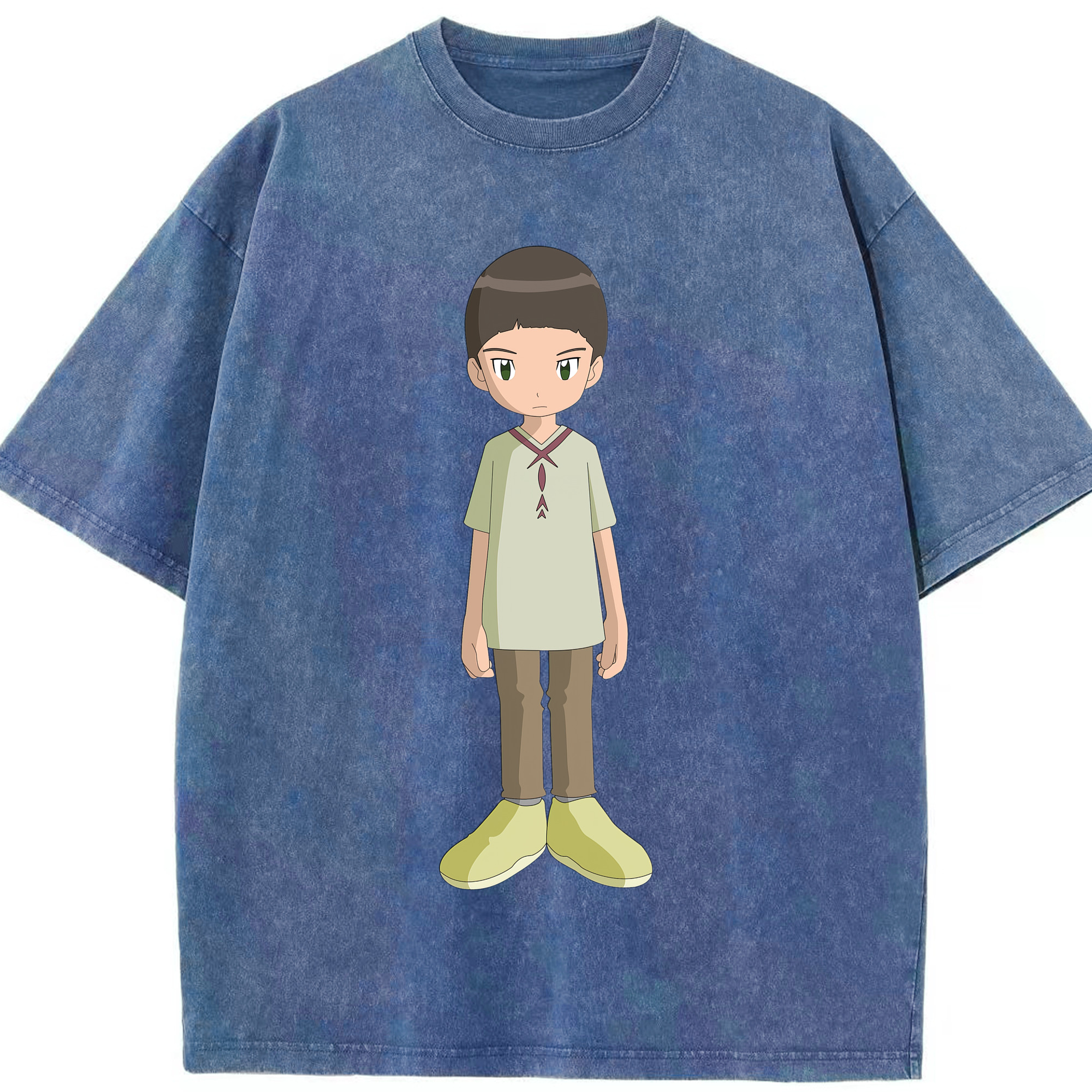 （画像用） Digimon デジタルモンスター/デジモン 綿100% ヴィンテージ風 半袖Tシャツ（フロントプリント）
