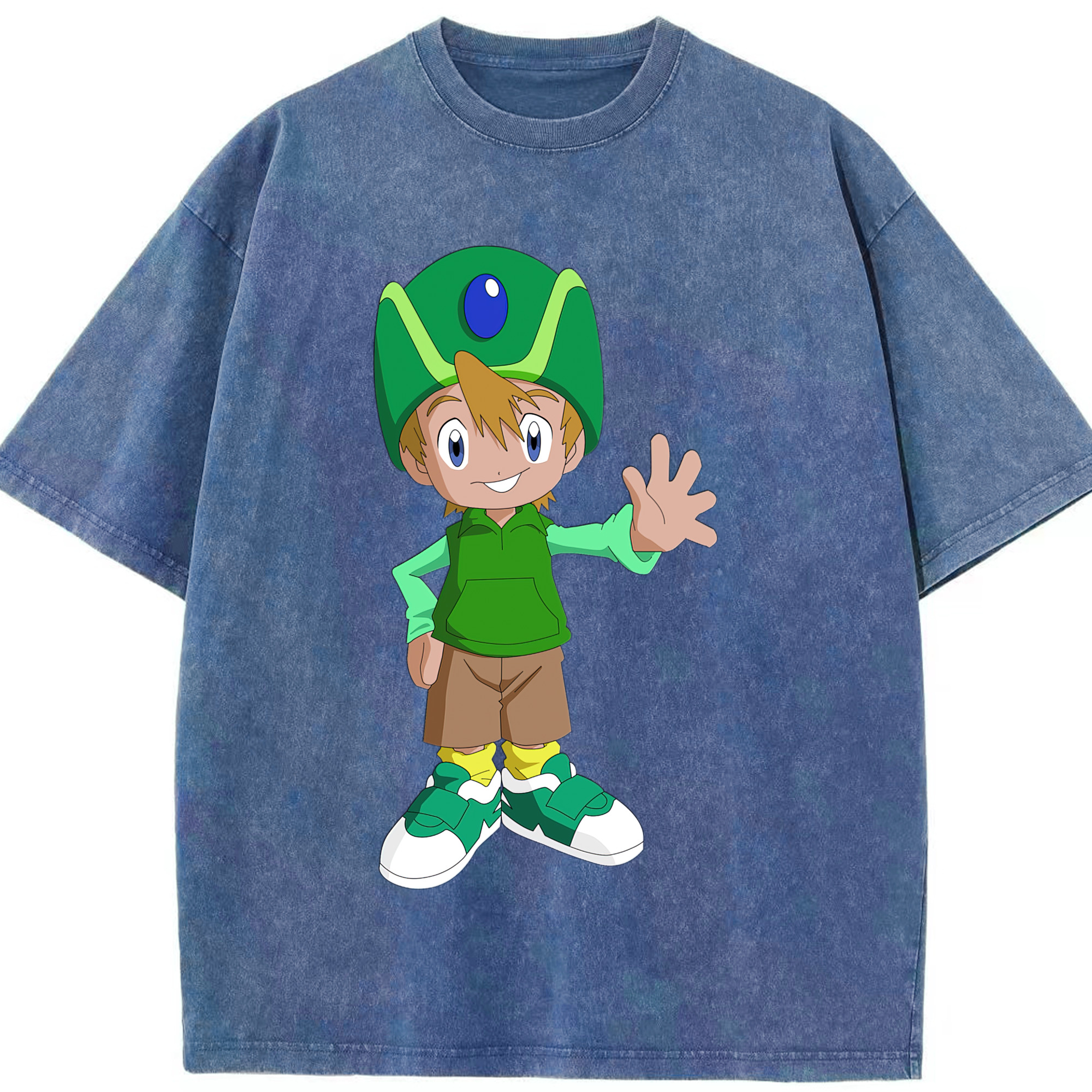 （画像用） Digimon デジタルモンスター/デジモン 綿100% ヴィンテージ風 半袖Tシャツ（フロントプリント）