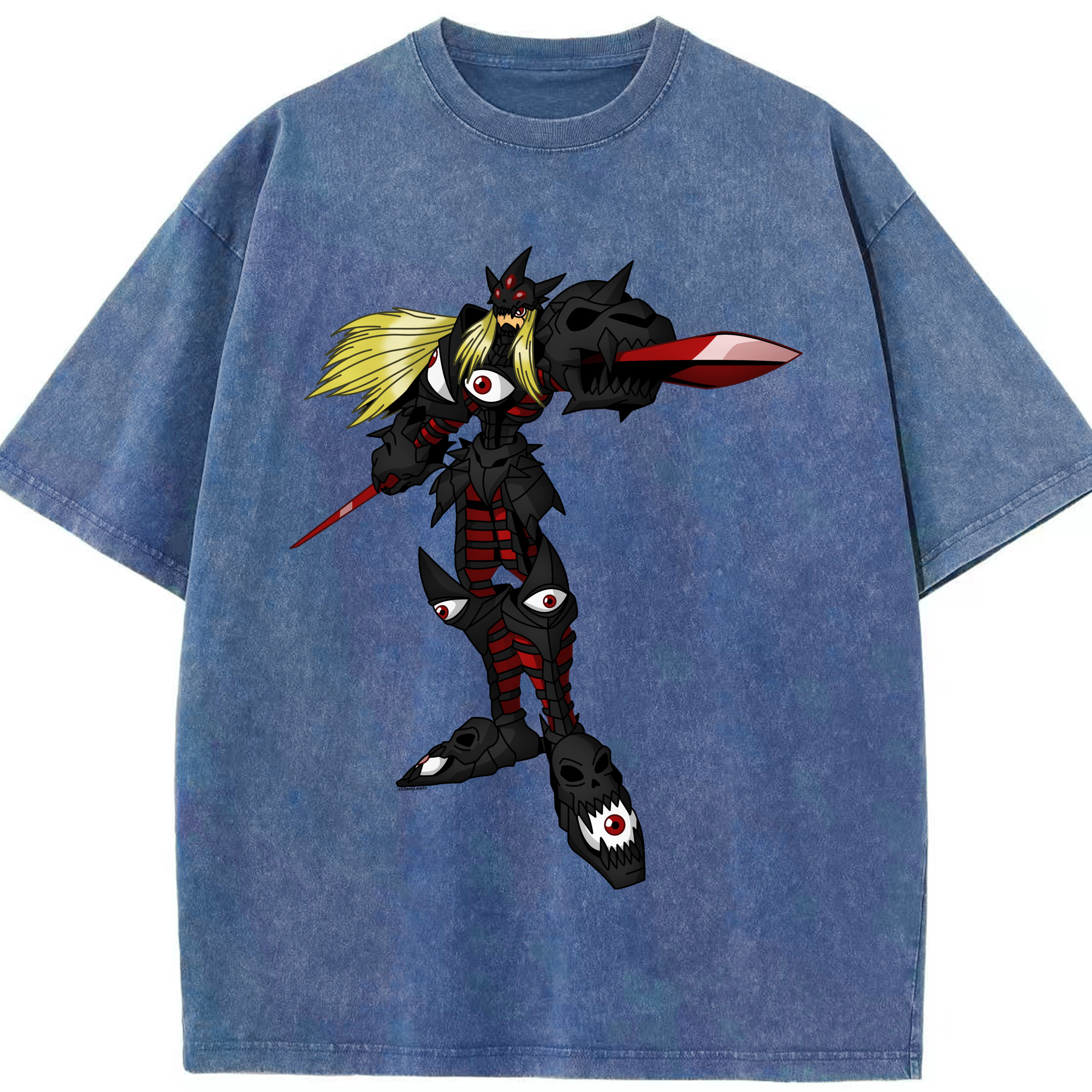 （画像用） Digimon デジタルモンスター/デジモン 綿100% ヴィンテージ風 半袖Tシャツ（フロントプリント）