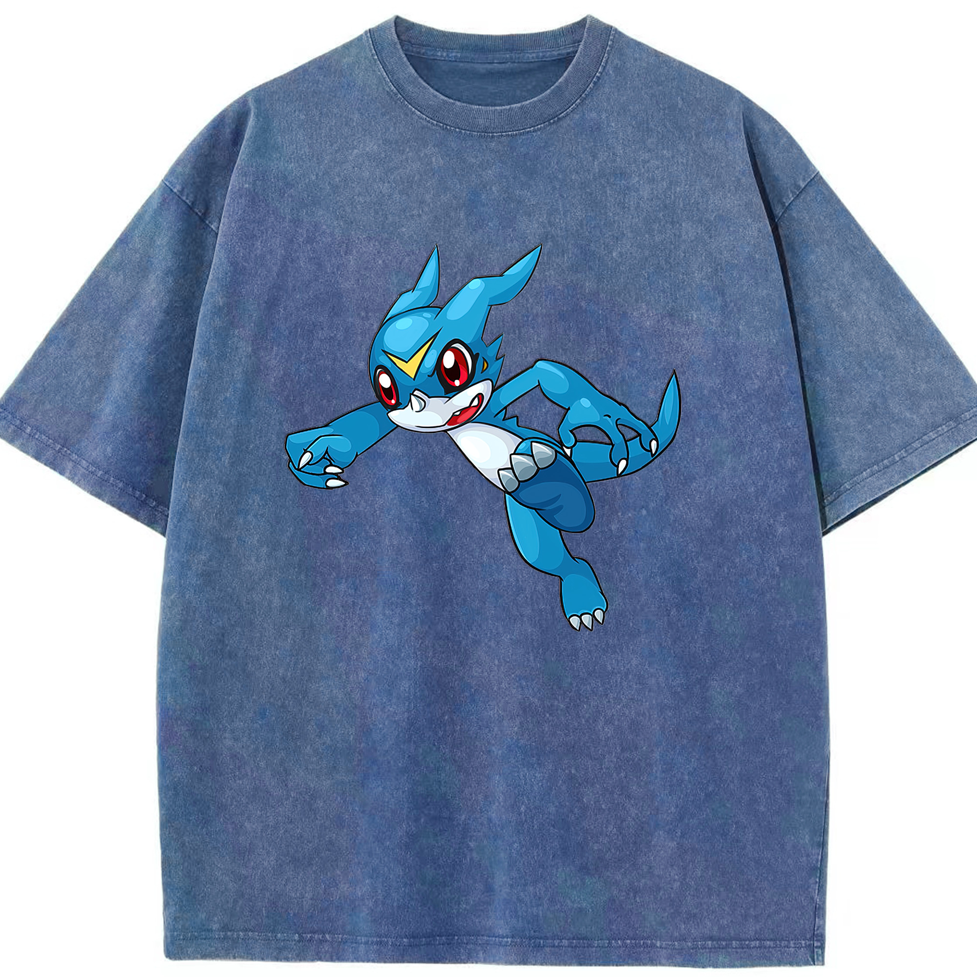 （画像用） Digimon デジタルモンスター/デジモン 綿100% ヴィンテージ風 半袖Tシャツ（フロントプリント）