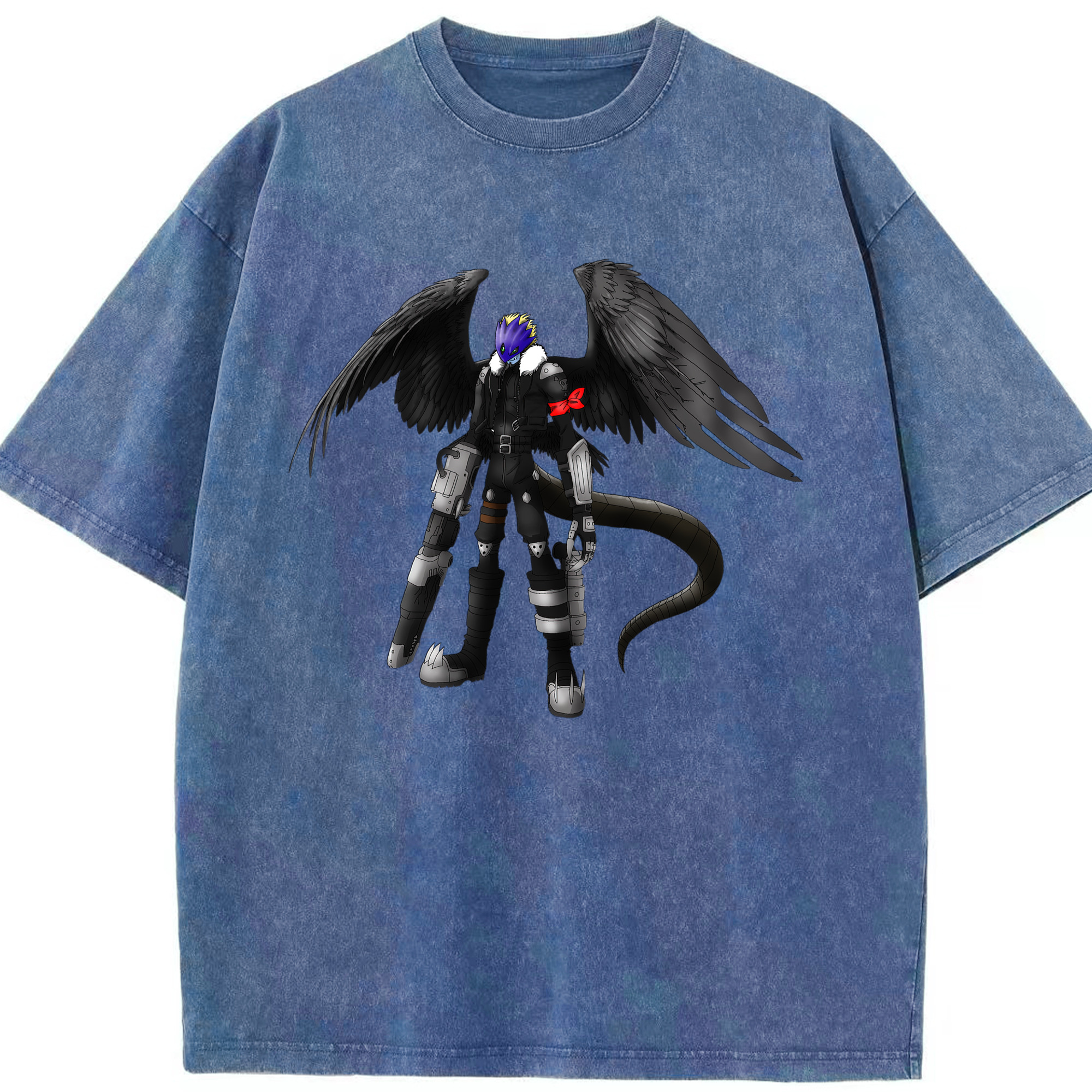 （画像用） Digimon デジタルモンスター/デジモン 綿100% ヴィンテージ風 半袖Tシャツ（フロントプリント）