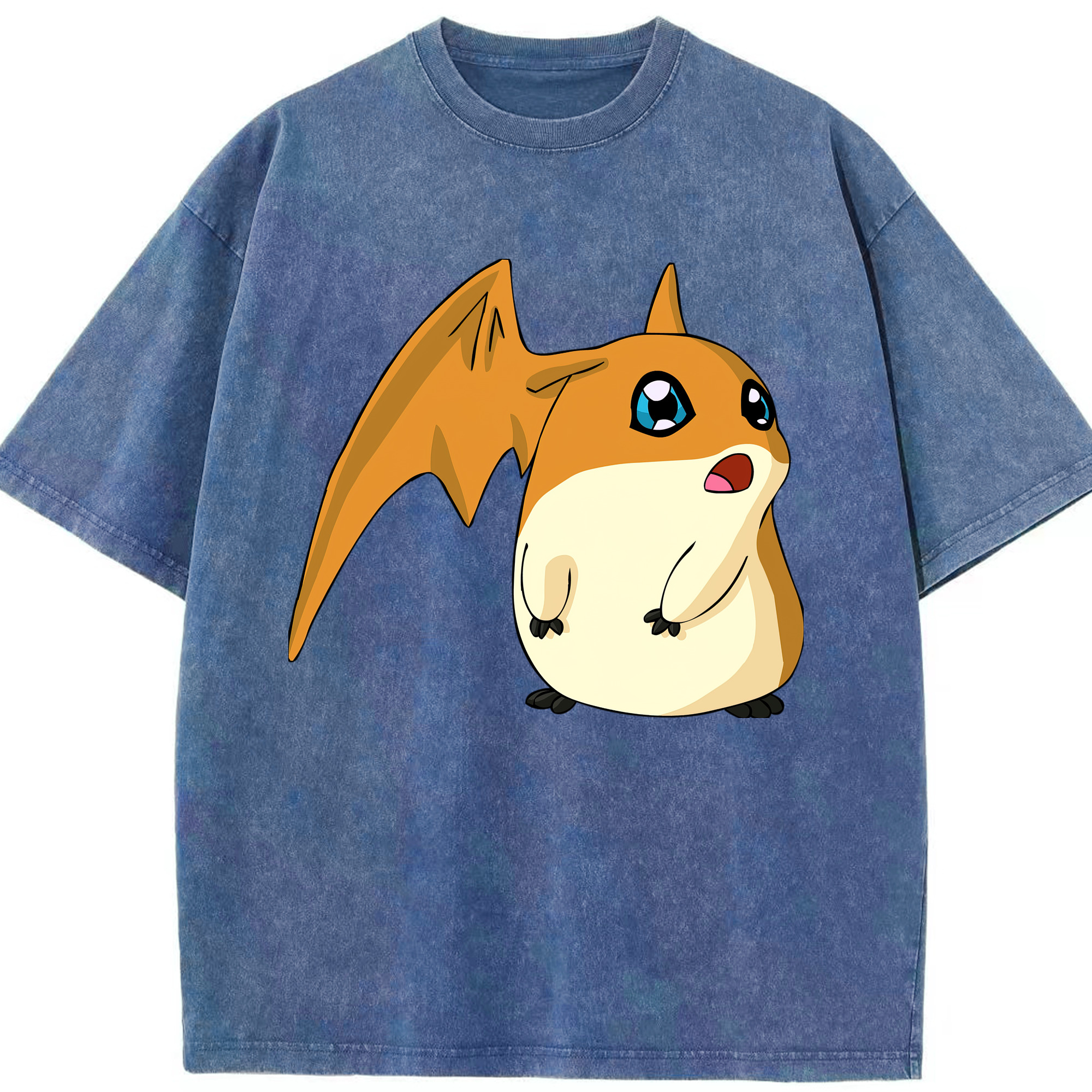 （画像用） Digimon デジタルモンスター/デジモン 綿100% ヴィンテージ風 半袖Tシャツ（フロントプリント）