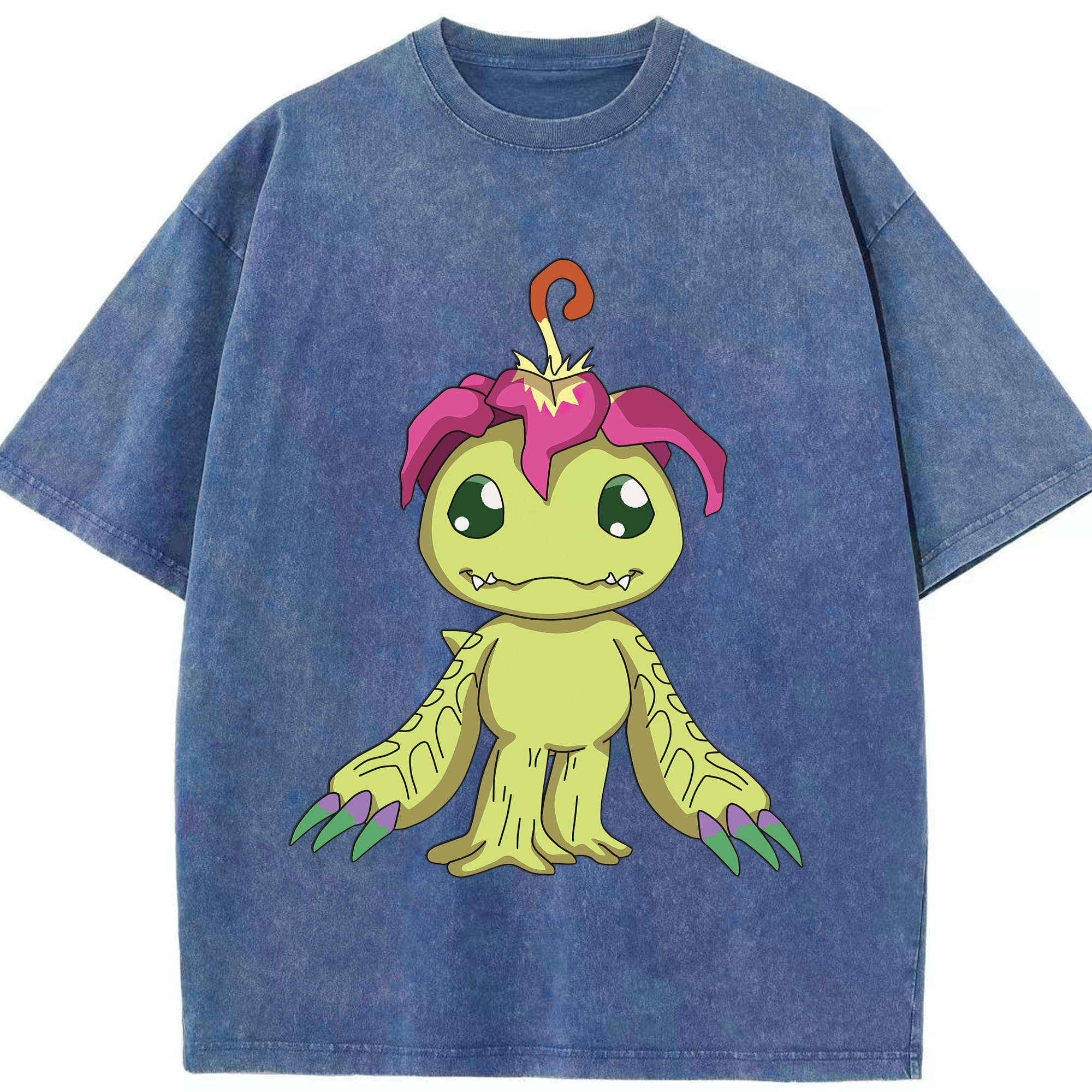 （画像用） Digimon デジタルモンスター/デジモン 綿100% ヴィンテージ風 半袖Tシャツ（フロントプリント）