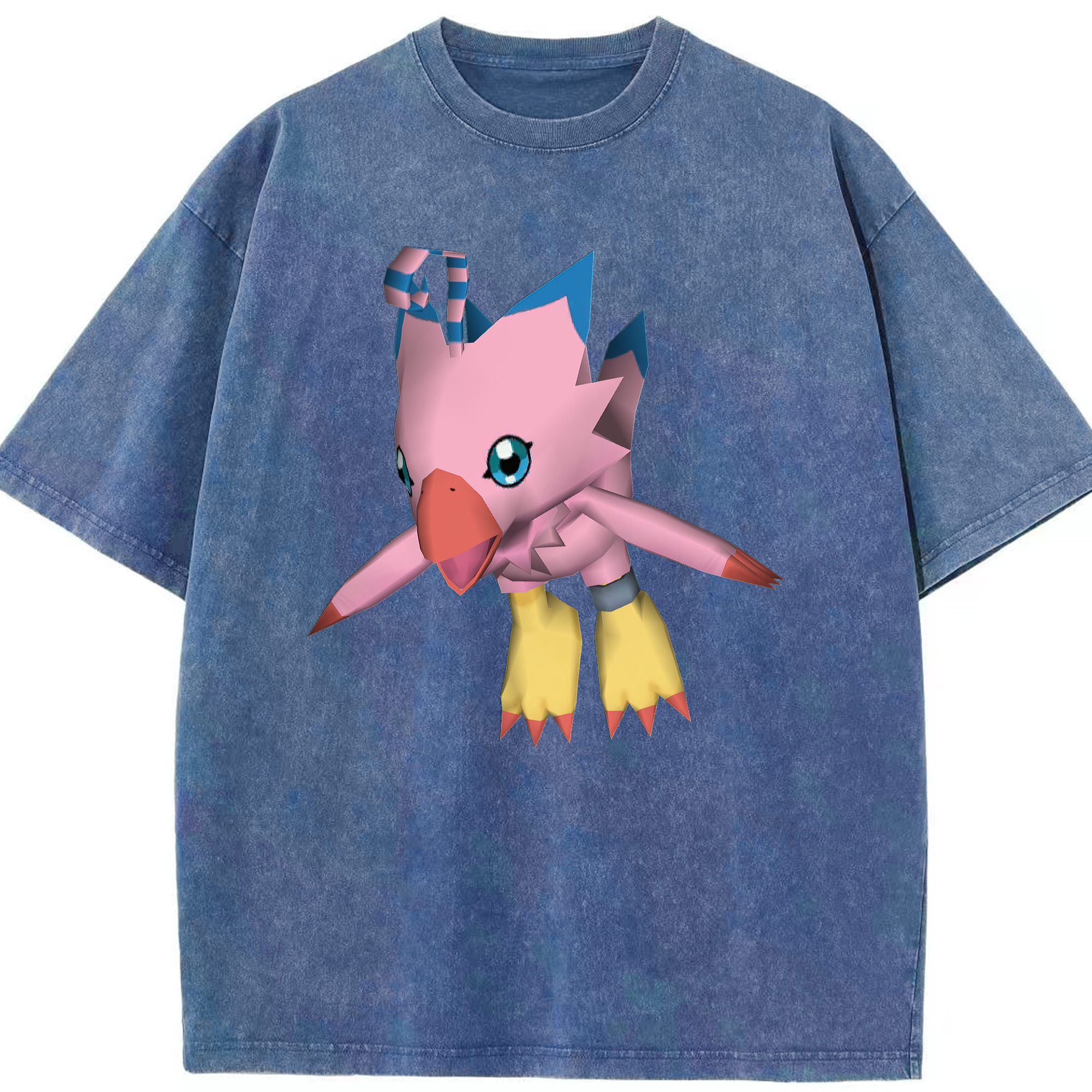 （画像用） Digimon デジタルモンスター/デジモン 綿100% ヴィンテージ風 半袖Tシャツ（フロントプリント）