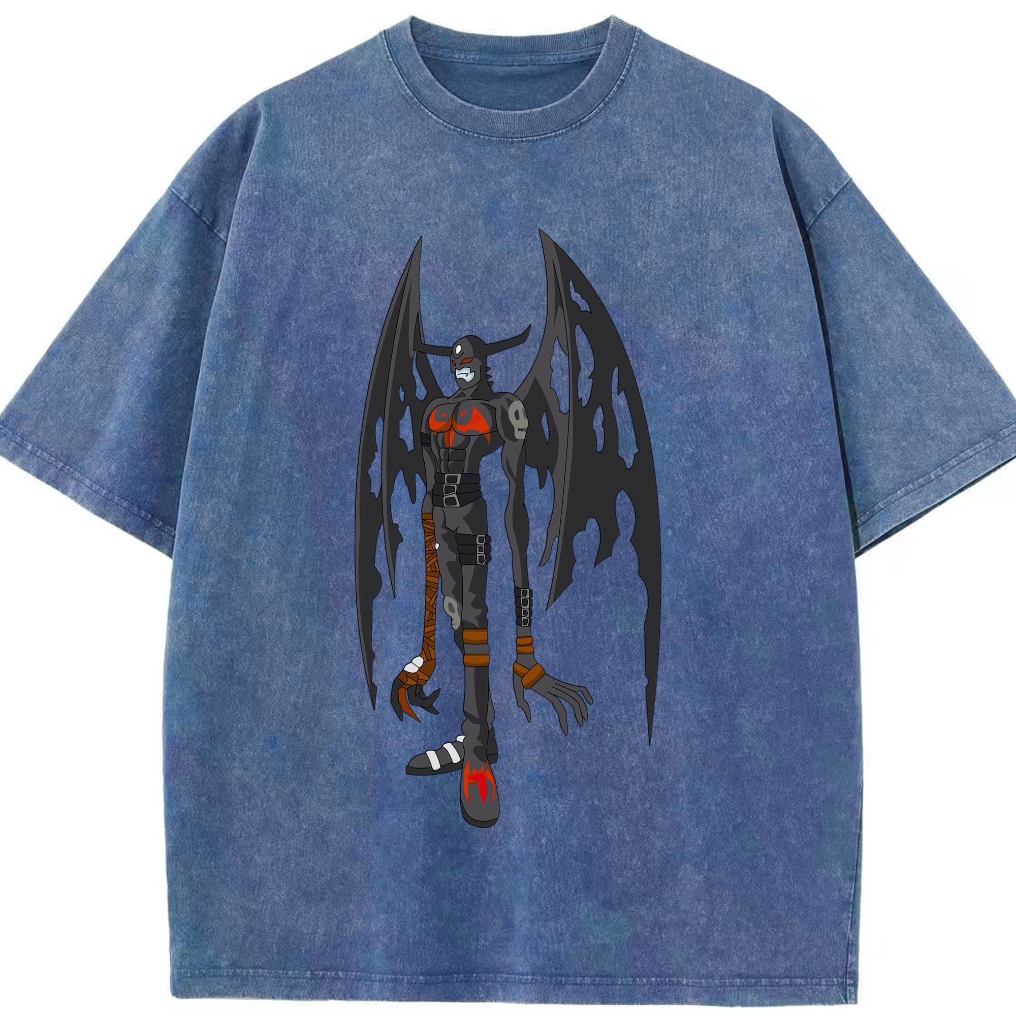 （画像用） Digimon デジタルモンスター/デジモン 綿100% ヴィンテージ風 半袖Tシャツ（フロントプリント）