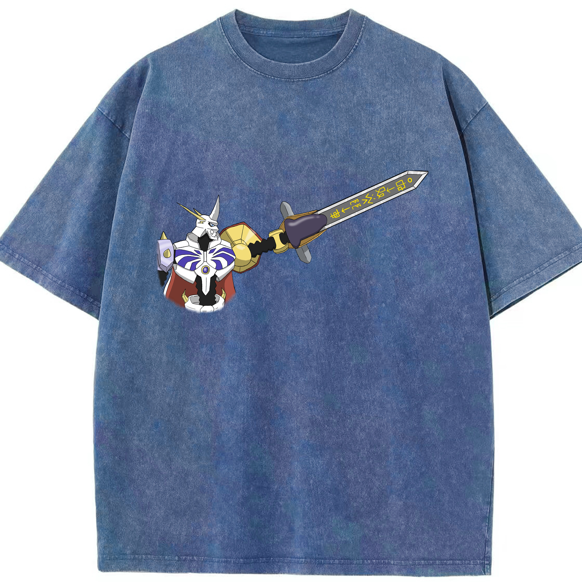 （画像用） Digimon デジタルモンスター/デジモン 綿100% ヴィンテージ風 半袖Tシャツ（フロントプリント）