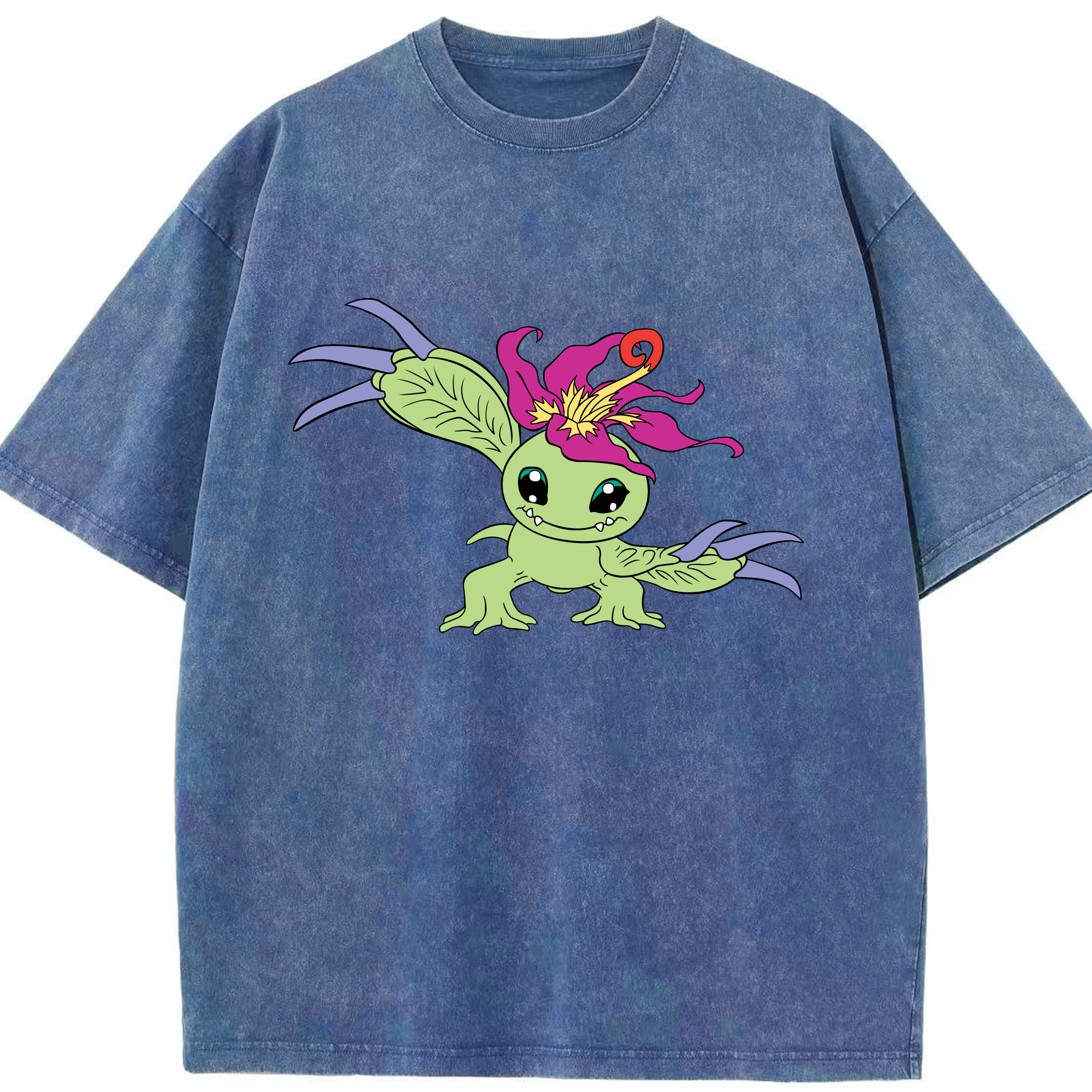 （画像用） Digimon デジタルモンスター/デジモン 綿100% ヴィンテージ風 半袖Tシャツ（フロントプリント）