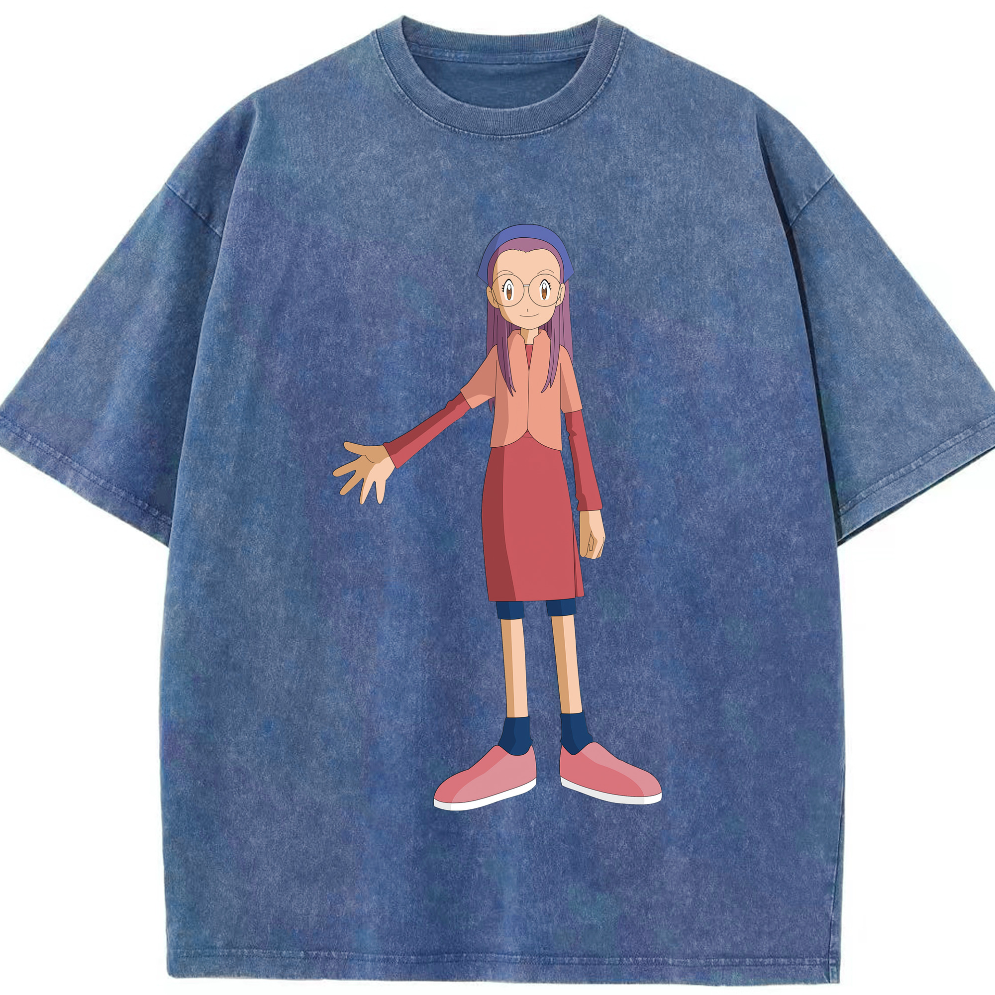 （画像用） Digimon デジタルモンスター/デジモン 綿100% ヴィンテージ風 半袖Tシャツ（フロントプリント）