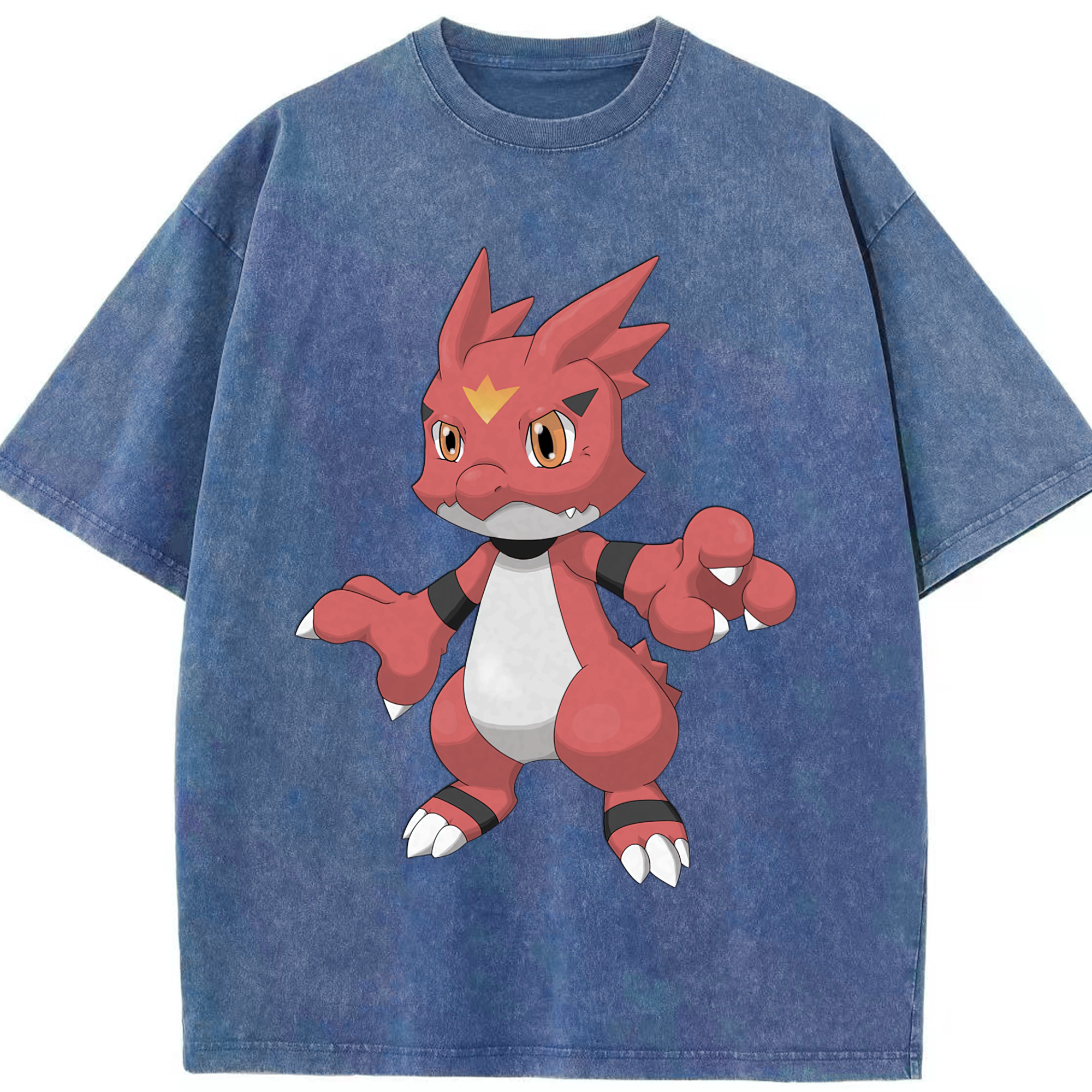 （画像用） Digimon デジタルモンスター/デジモン 綿100% ヴィンテージ風 半袖Tシャツ（フロントプリント）