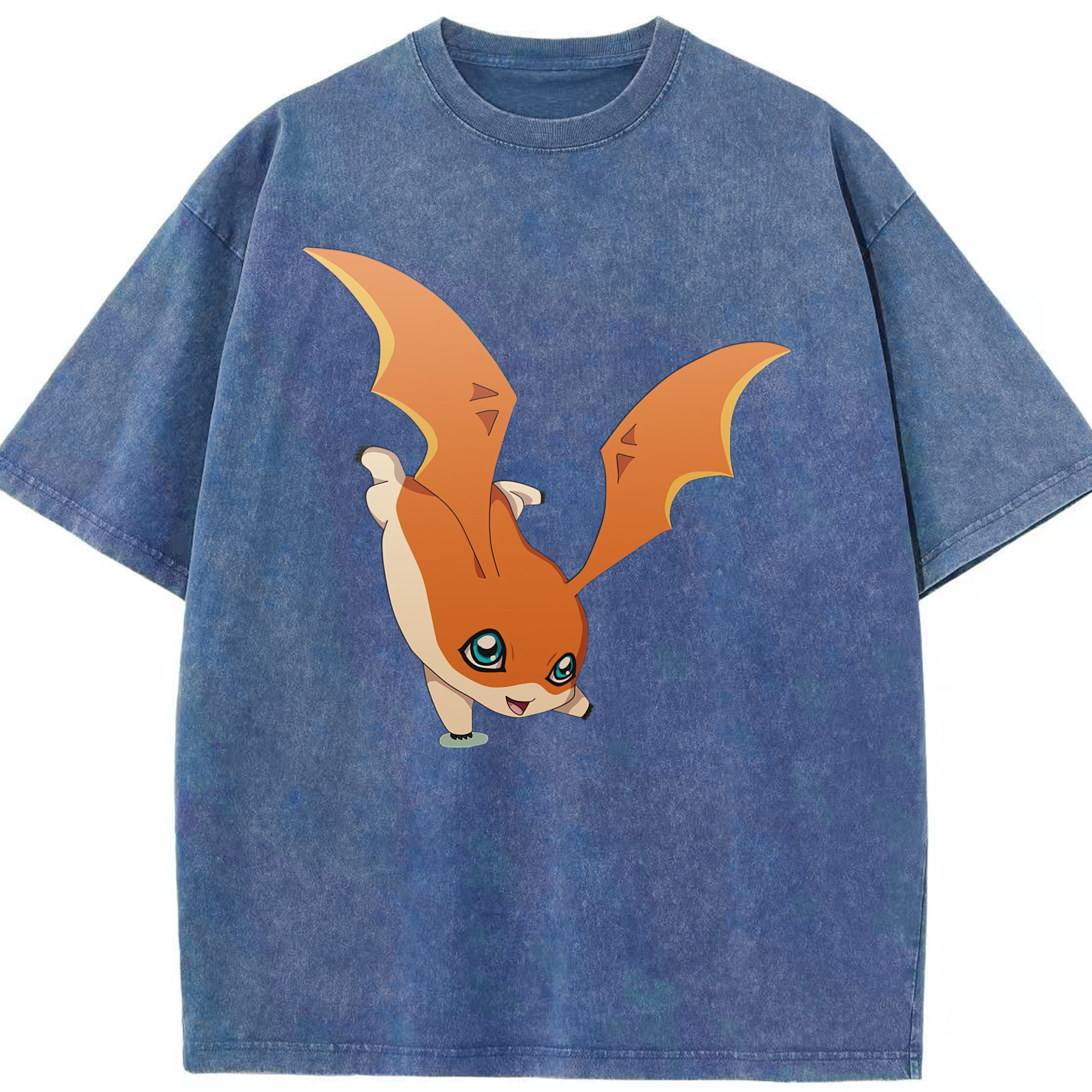 （画像用） Digimon デジタルモンスター/デジモン 綿100% ヴィンテージ風 半袖Tシャツ（フロントプリント）