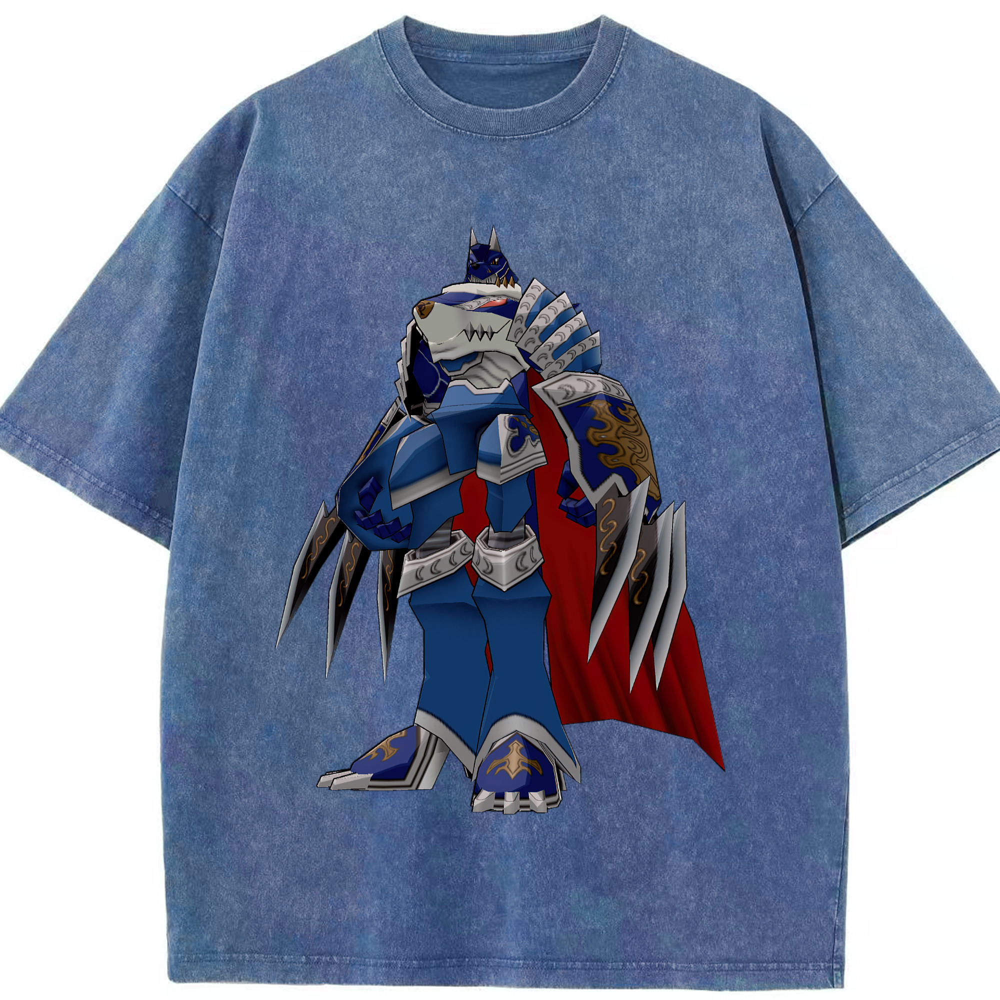 （画像用） Digimon デジタルモンスター/デジモン 綿100% ヴィンテージ風 半袖Tシャツ（フロントプリント）