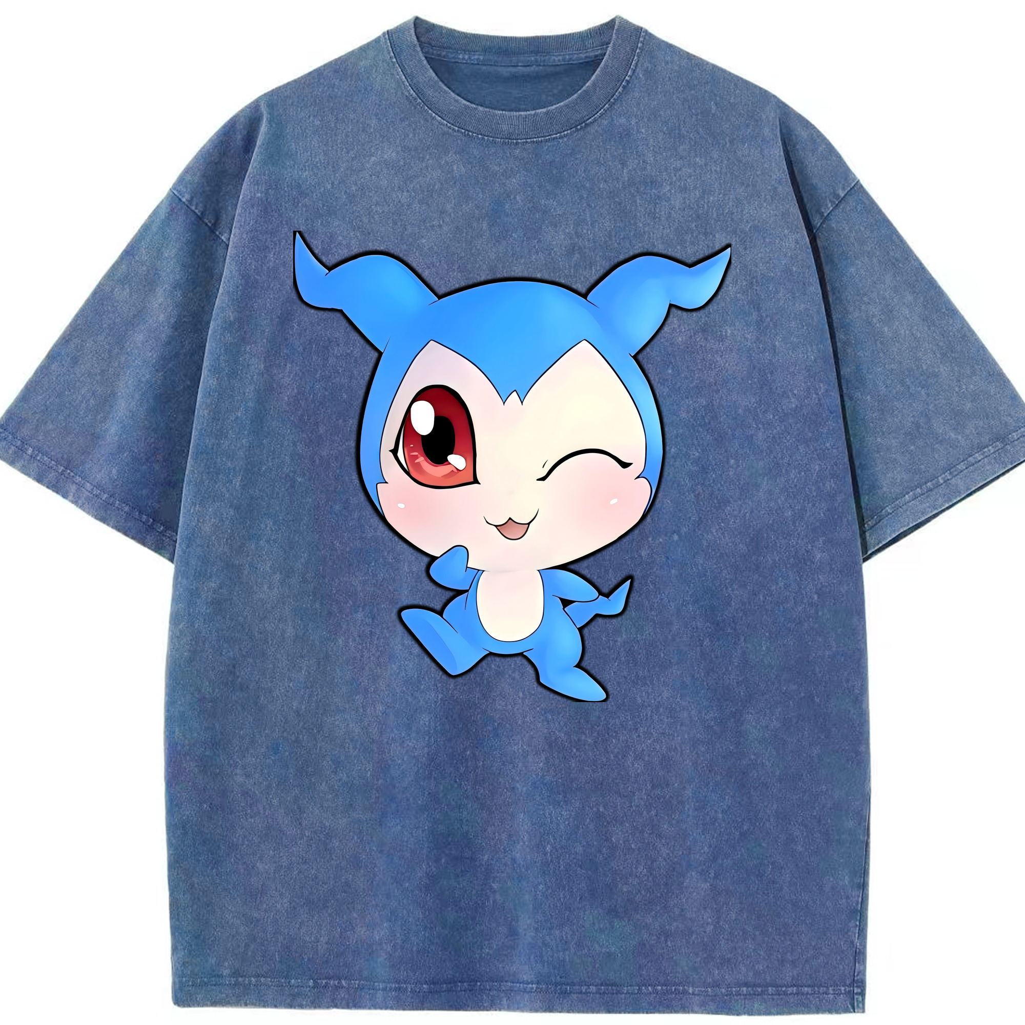 （画像用） Digimon デジタルモンスター/デジモン 綿100% ヴィンテージ風 半袖Tシャツ（フロントプリント）