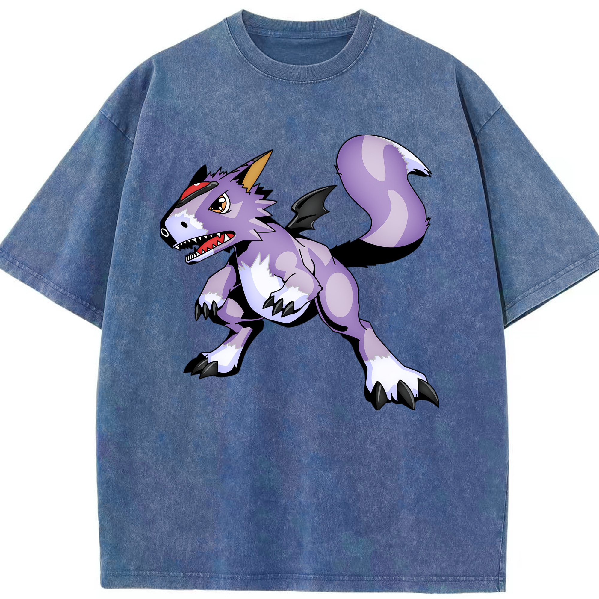 （画像用） Digimon デジタルモンスター/デジモン 綿100% ヴィンテージ風 半袖Tシャツ（フロントプリント）