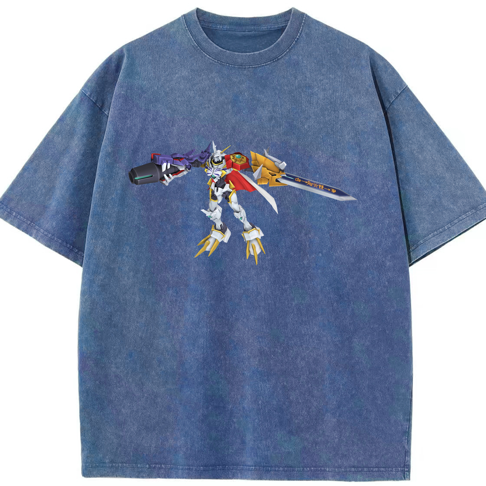 （画像用） Digimon デジタルモンスター/デジモン 綿100% ヴィンテージ風 半袖Tシャツ（フロントプリント）