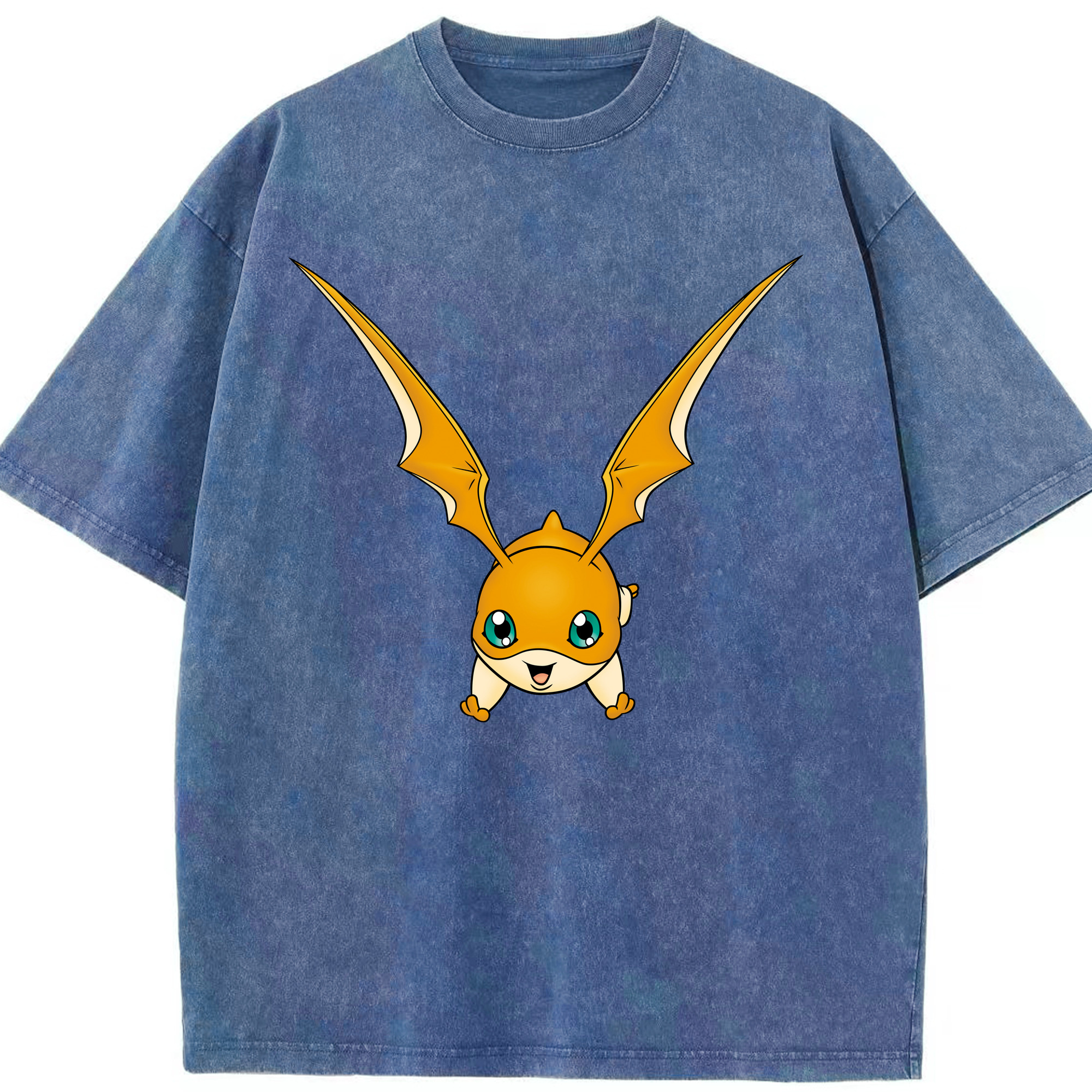 （画像用） Digimon デジタルモンスター/デジモン 綿100% ヴィンテージ風 半袖Tシャツ（フロントプリント）