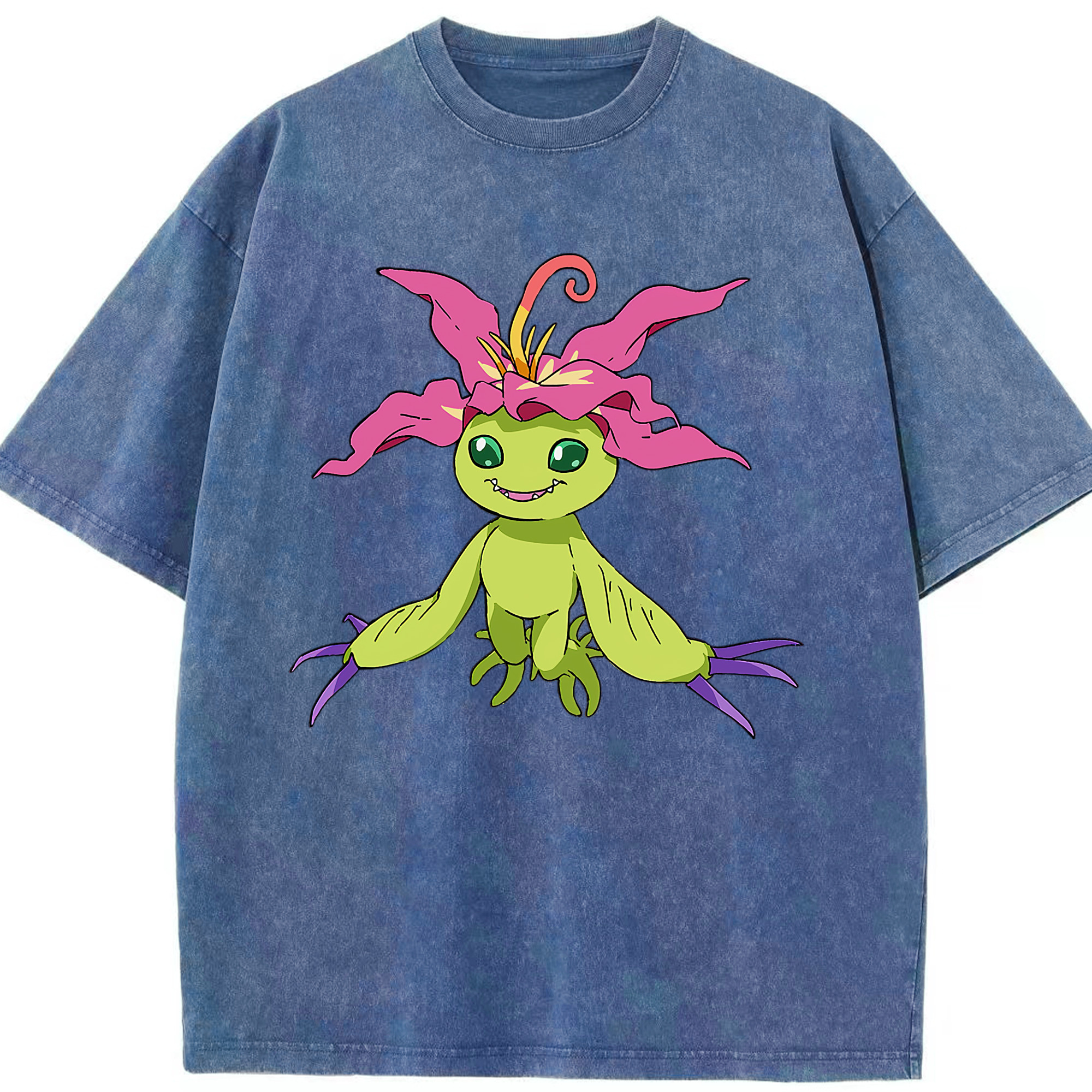 （画像用） Digimon デジタルモンスター/デジモン 綿100% ヴィンテージ風 半袖Tシャツ（フロントプリント）