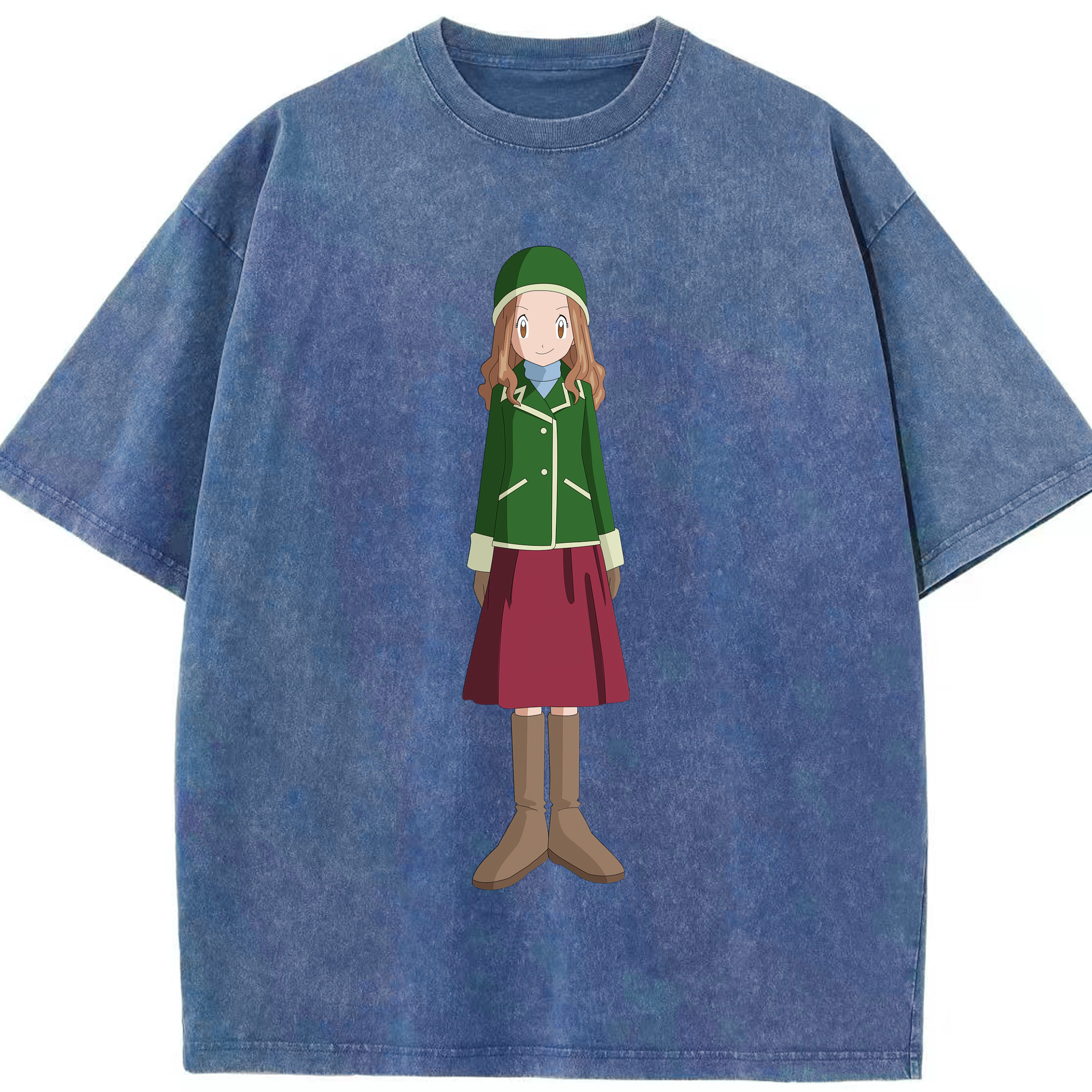 （画像用） Digimon デジタルモンスター/デジモン 綿100% ヴィンテージ風 半袖Tシャツ（フロントプリント）